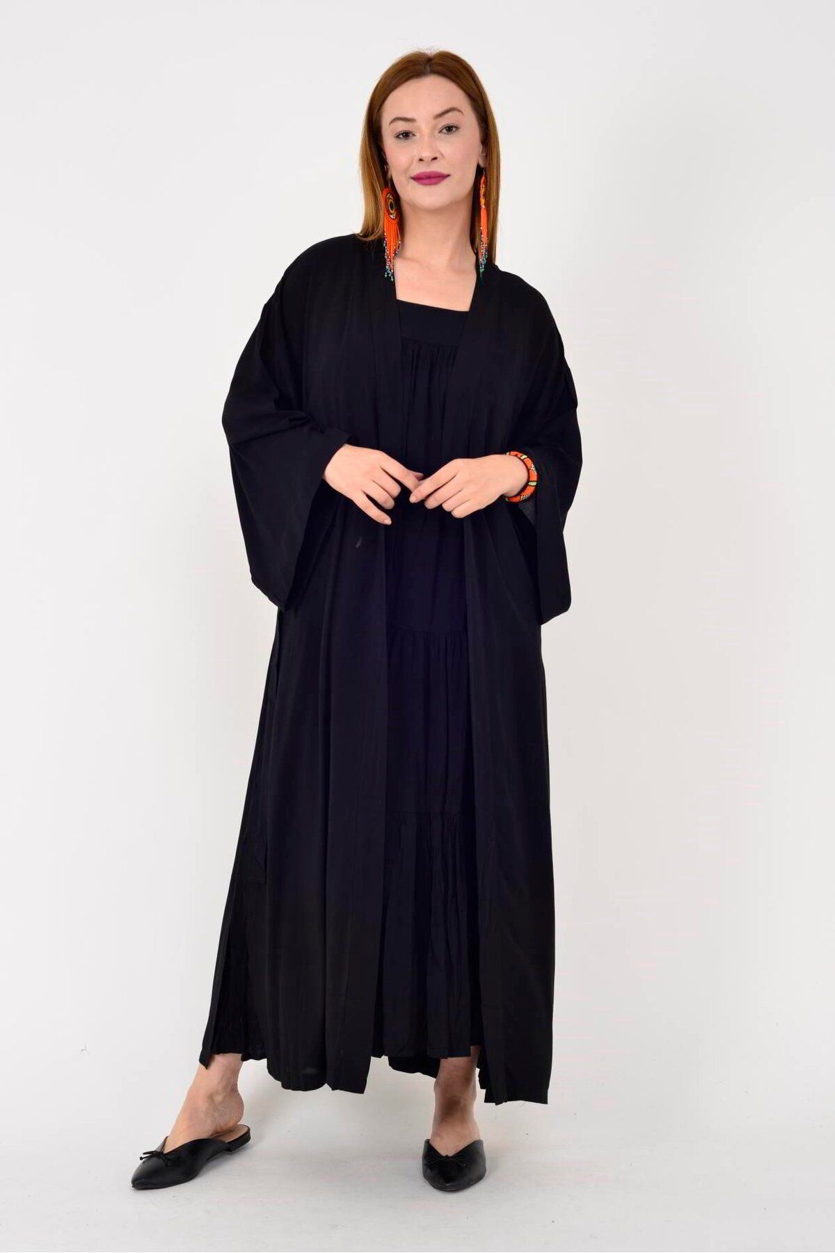 Hazinedan-Indigenous Buika Pattern Belt Detail Kimono 7