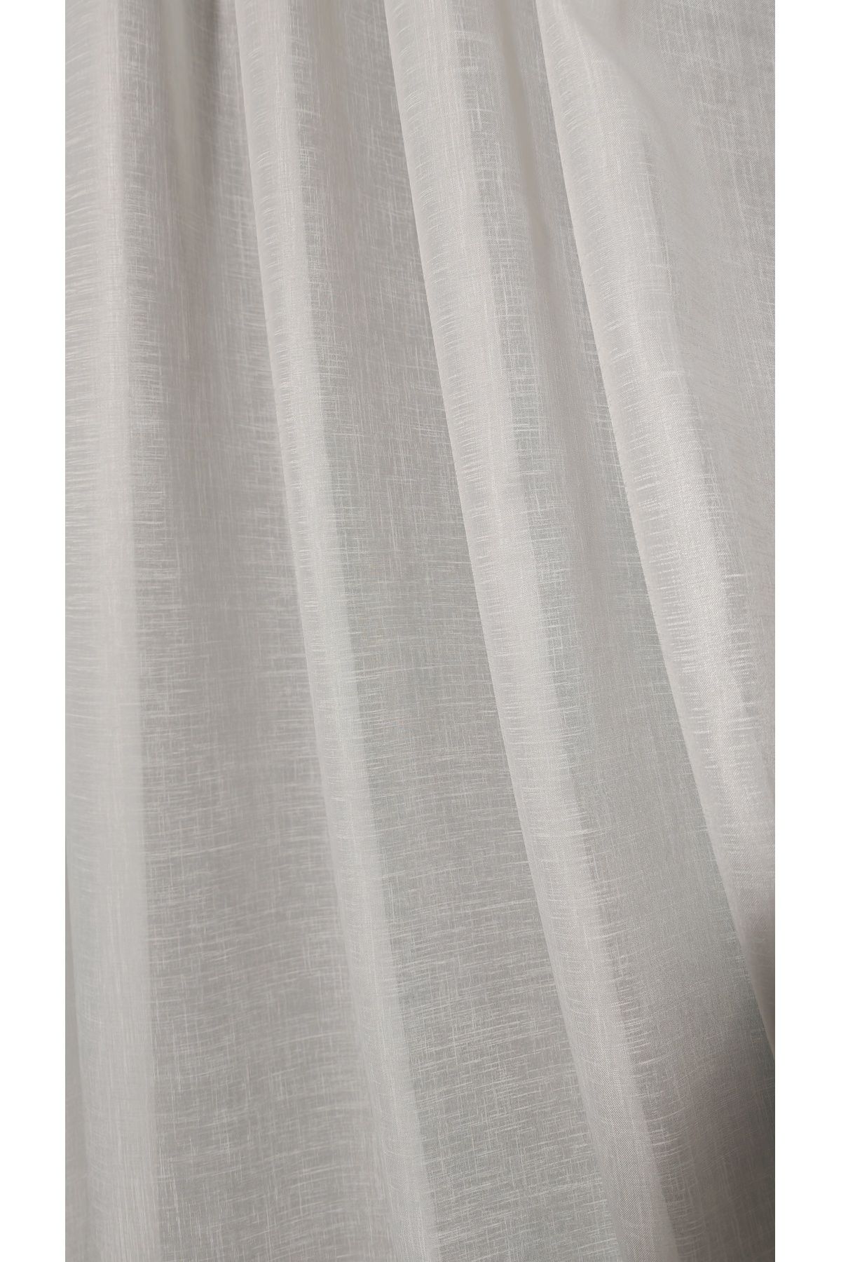 Yuka-Folded Linen Ecru Tulle Curtain, 1/3 Dense Pleat with Grammage - Suitable for Any Room Skirt That Does Not Want to Iron - Leaded 6