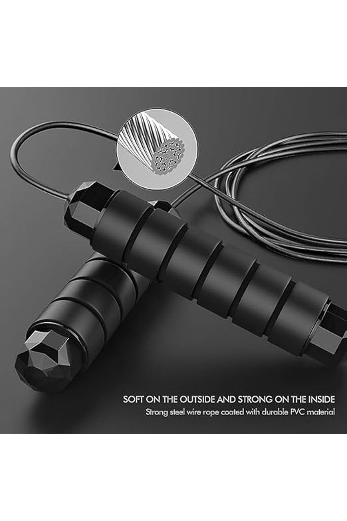 Choice-Tangle-Free Speed Skipping Rope with Ball Bearing EVA Non-slip Foam Handle Adjustable Jump Ropes ... 3