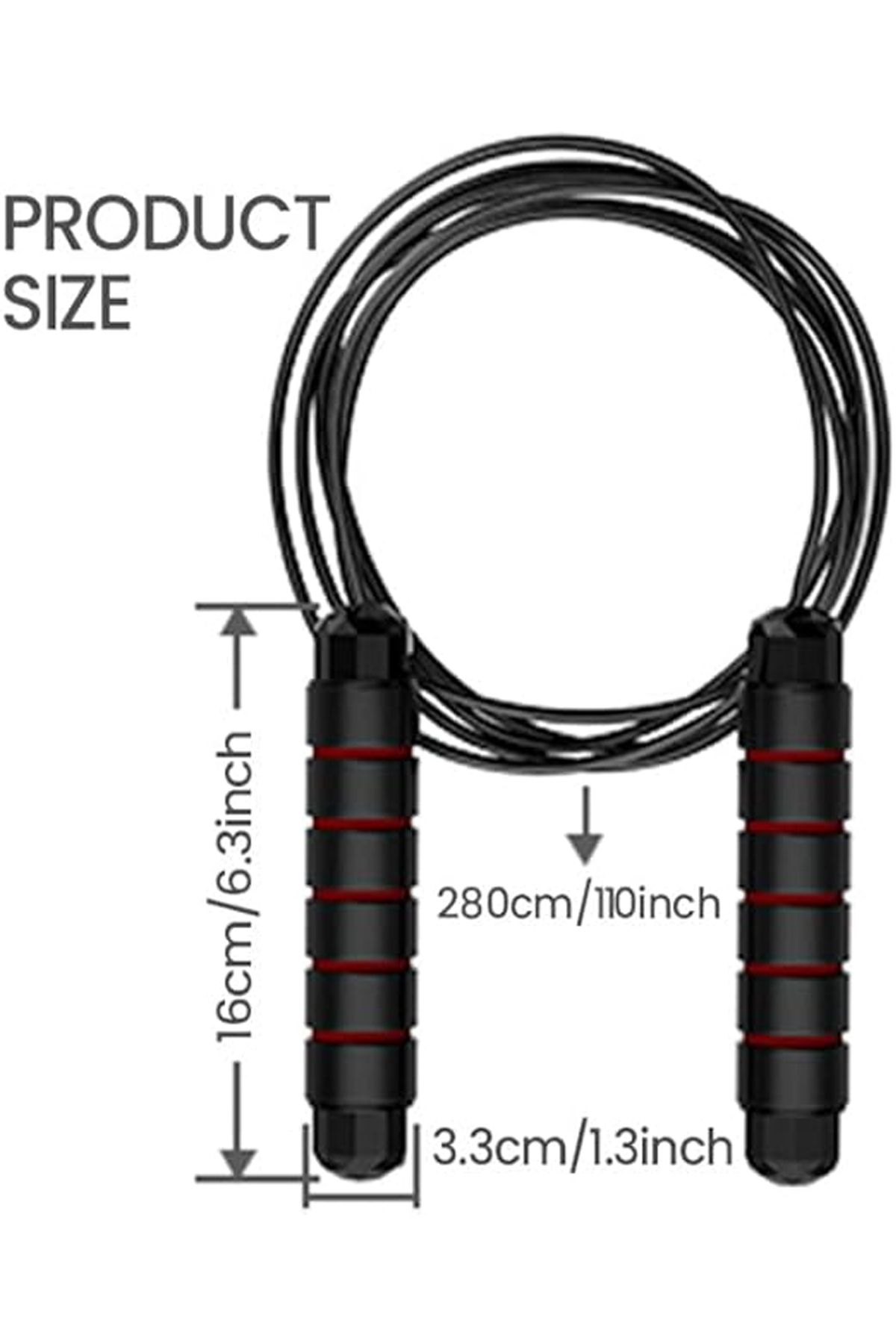 Choice-Tangle-Free Speed Skipping Rope with Ball Bearing EVA Non-slip Foam Handle Adjustable Jump Ropes ... 6