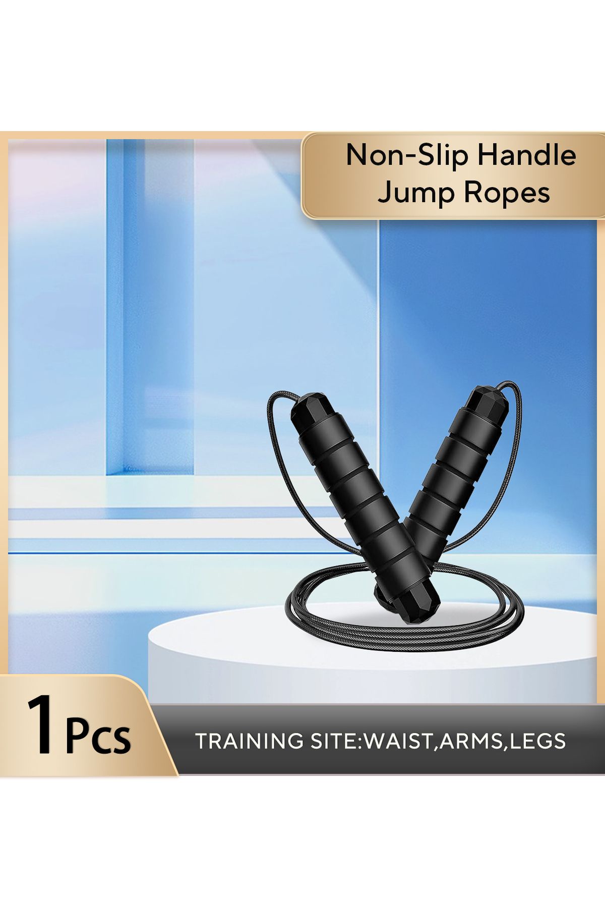 Choice-Tangle-Free Speed Skipping Rope with Ball Bearing EVA Non-slip Foam Handle Adjustable Jump Ropes ... 1