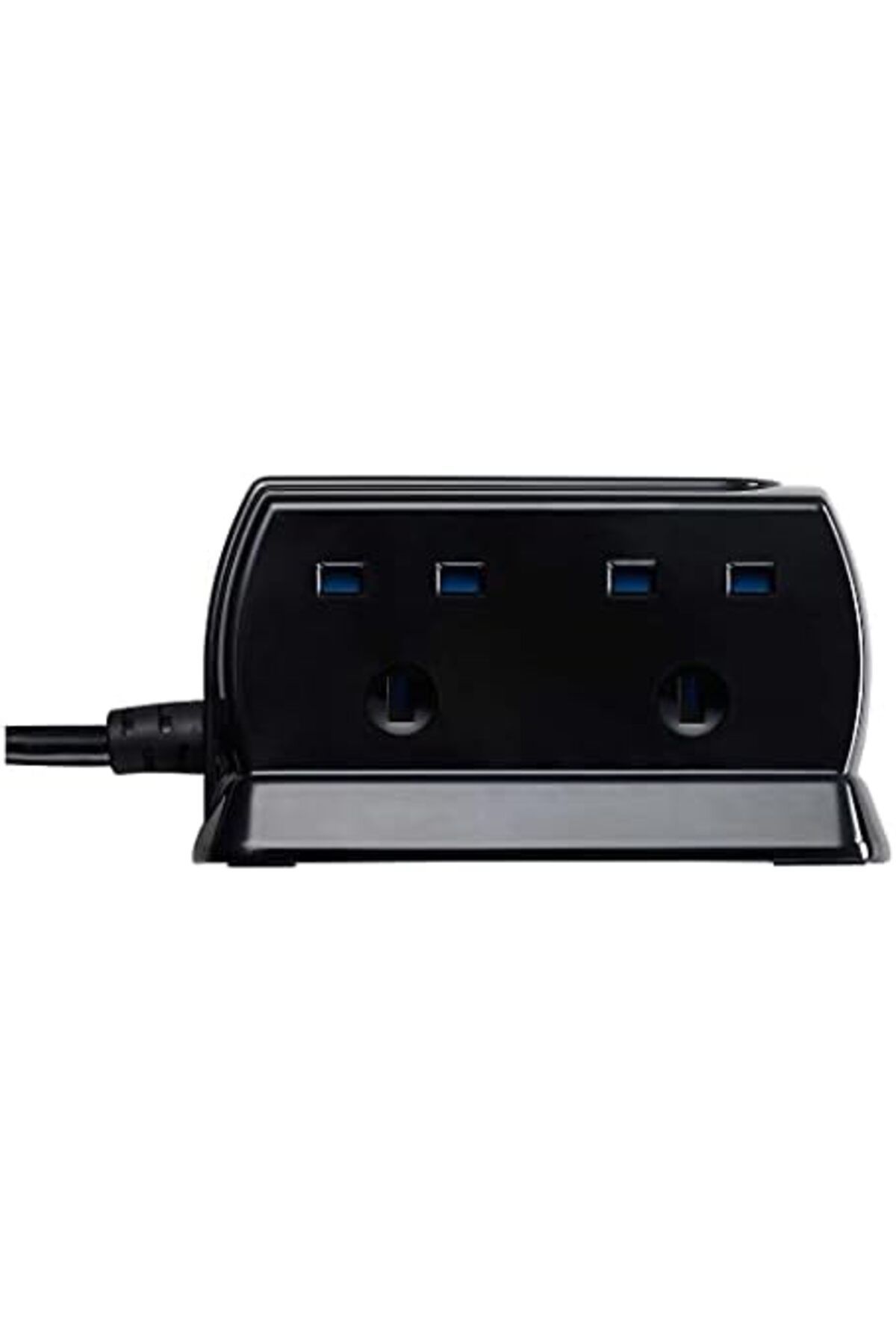 Masterplug-Heavy Duty Four Socket Surge Protected Extension Lead with 2 USB Ports, 2 Metre, Black 3