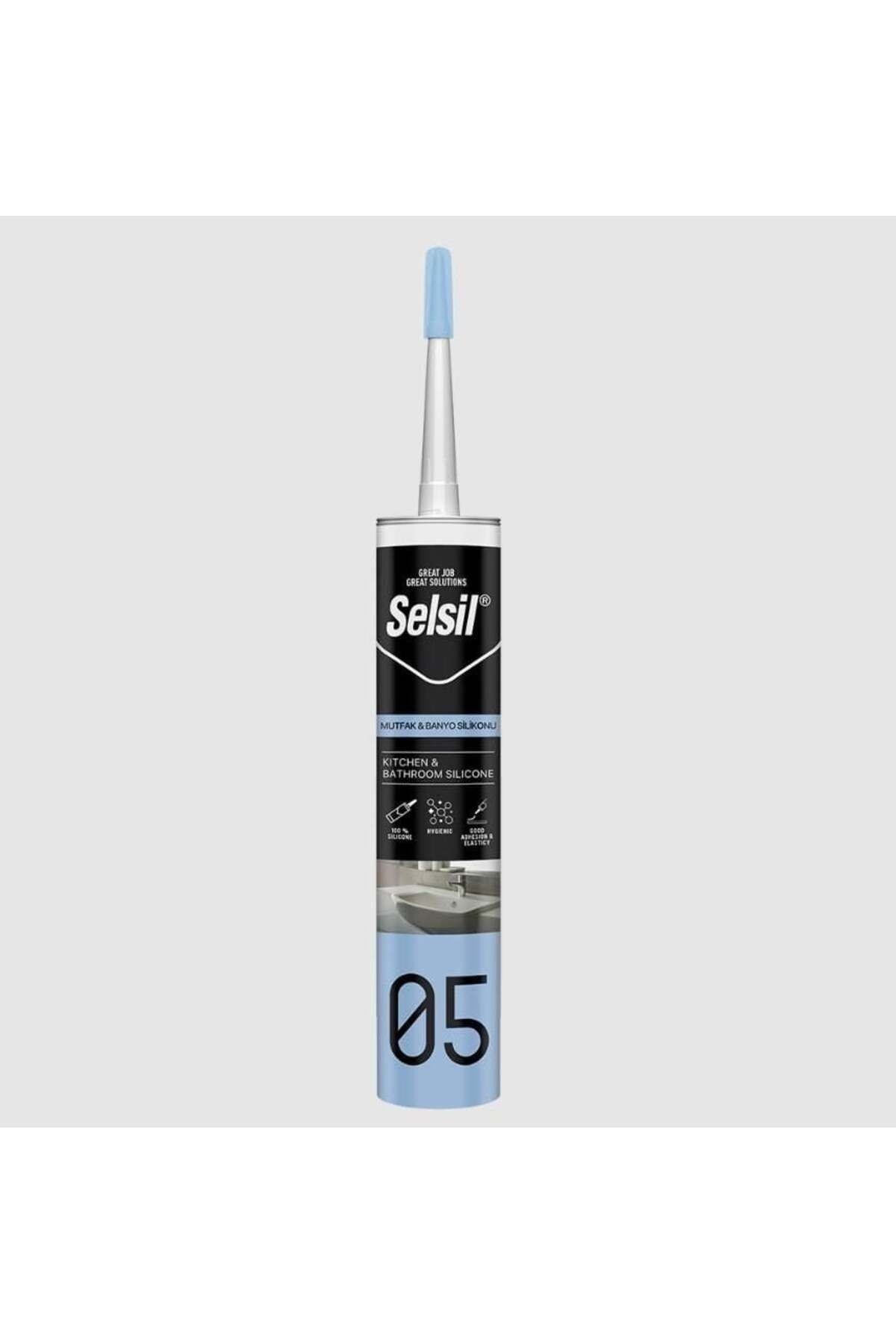 NEZADE STORE Selsil 05 Mutfak Duşakabin Silikonu Beyaz 280 ml