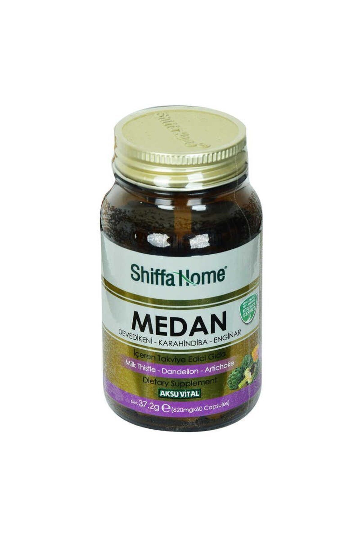 Kuzgun Ticaret Shiffa Home Medan Devedikeni Karahindiba Enginar 620 Mg x 60 Kapsül
