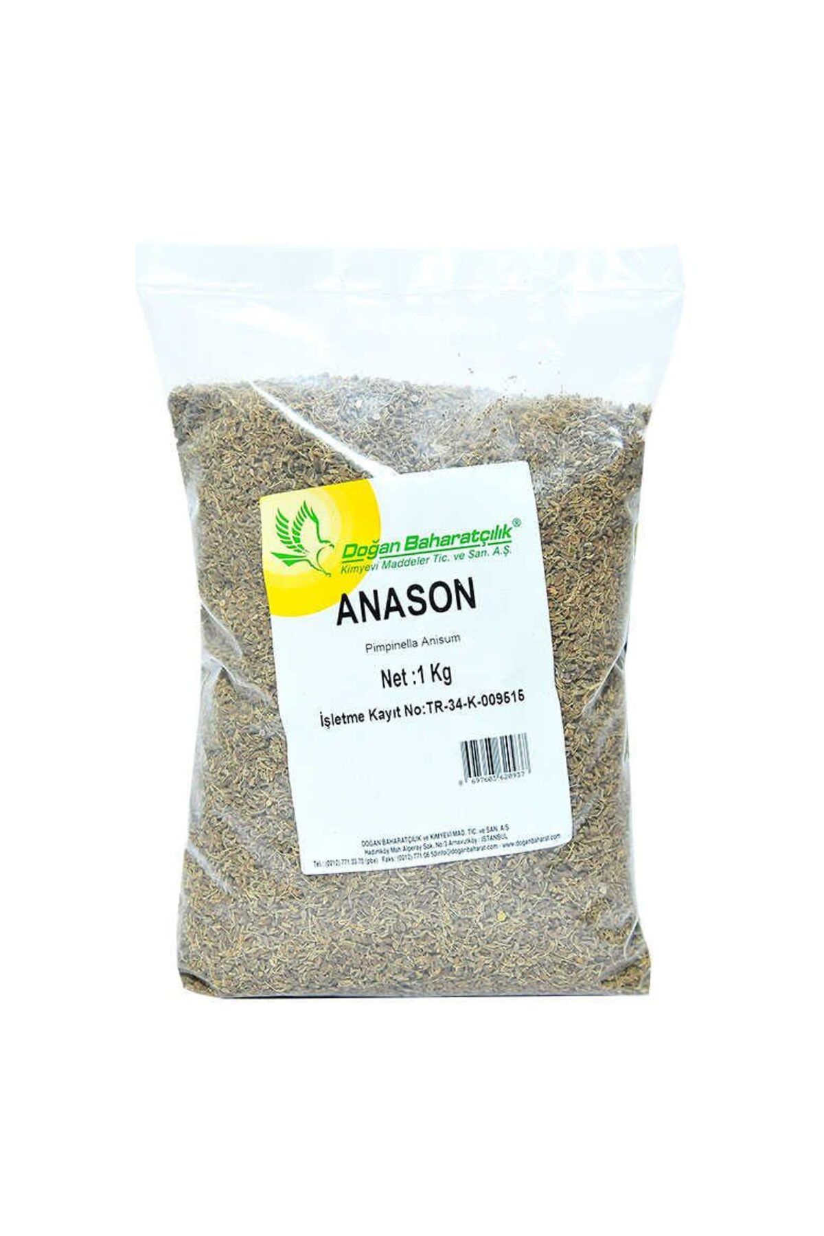 Lisinya Anason Tohumu Doğal Tane 1000 Gr Paket