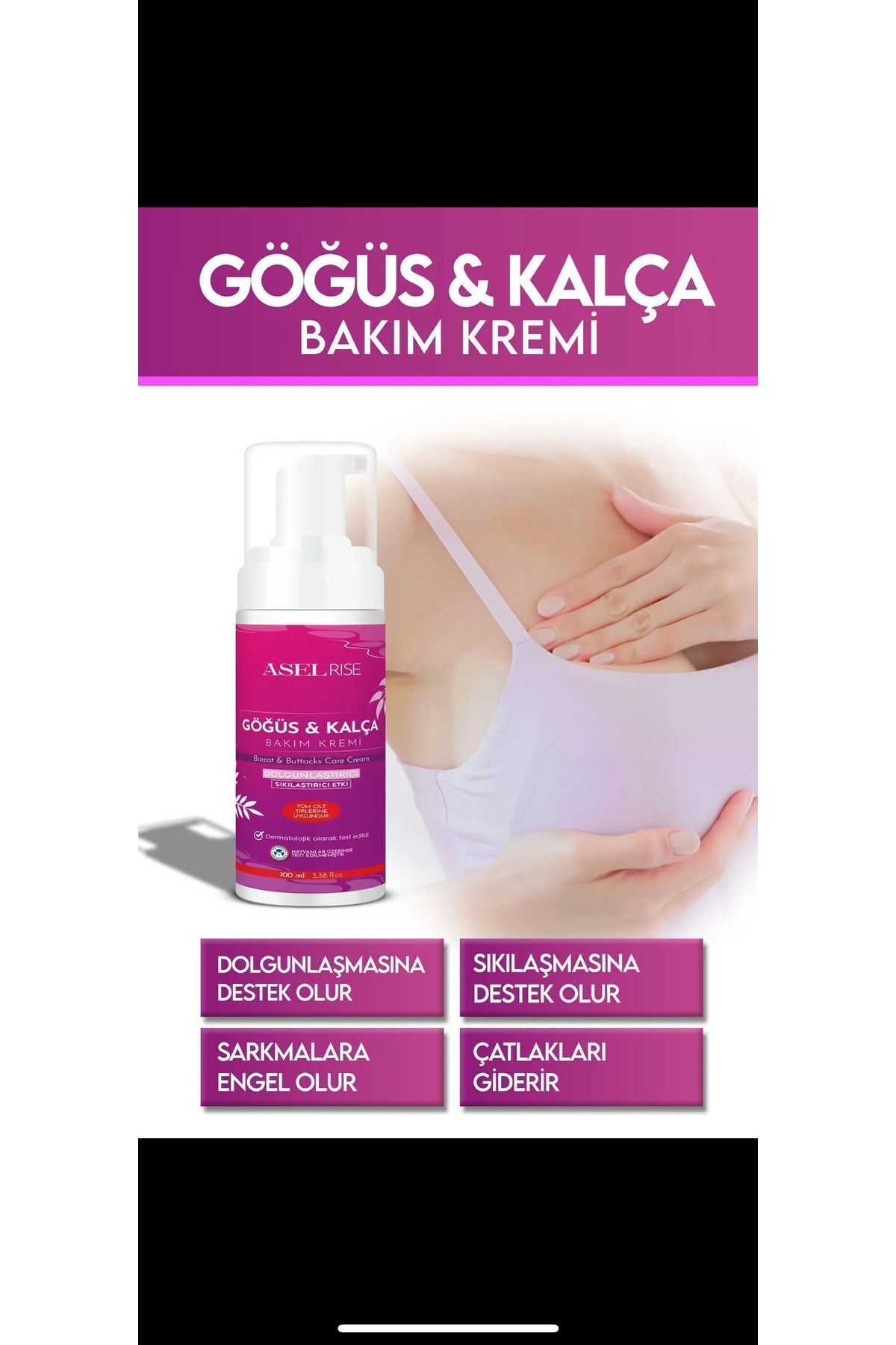 ASELRİSE Etkili Göğüs Bakım Kremi 100ml