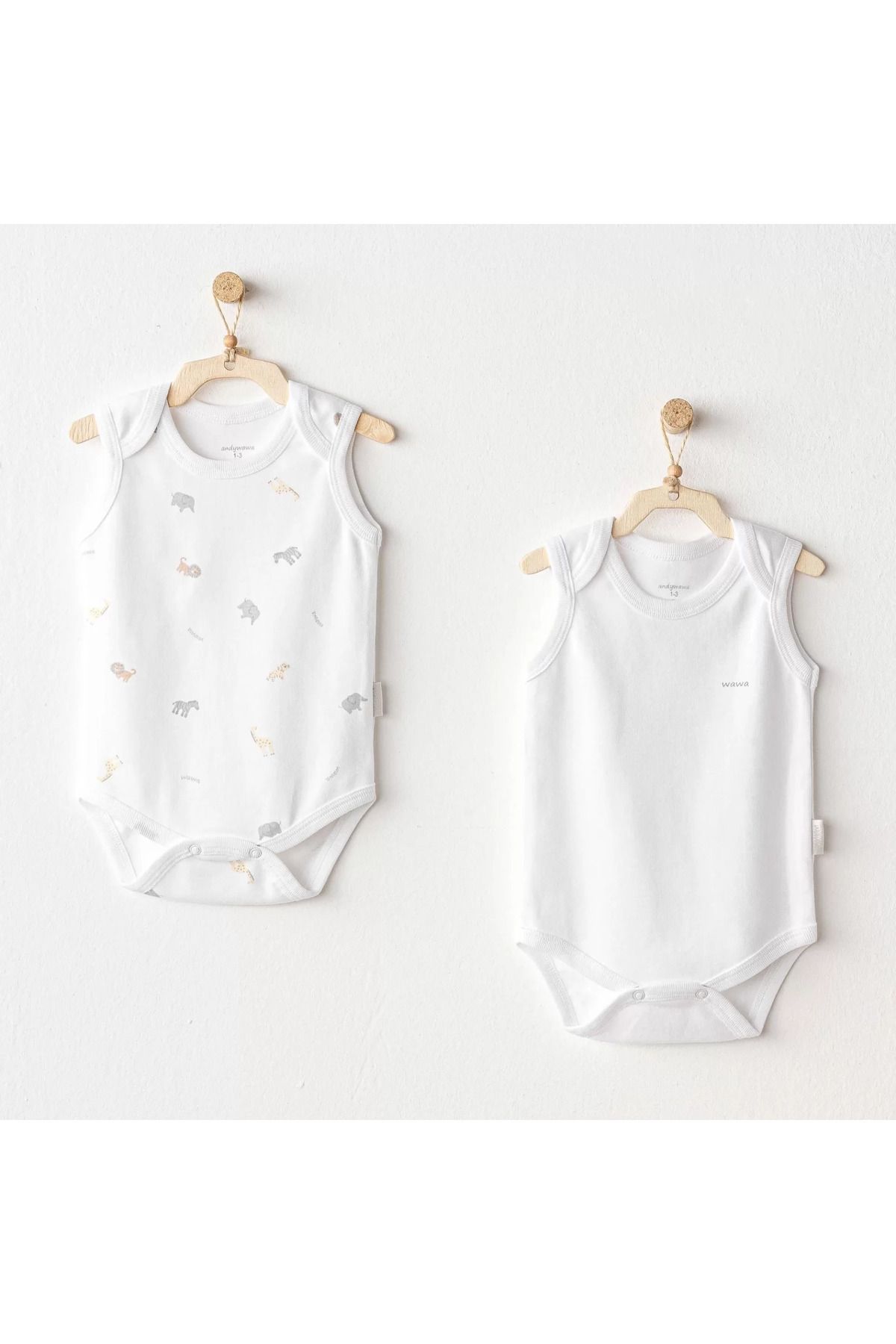 RUBY BOUTİQUE Andywawa Ac25806 Little King 2'li Bebek Body White