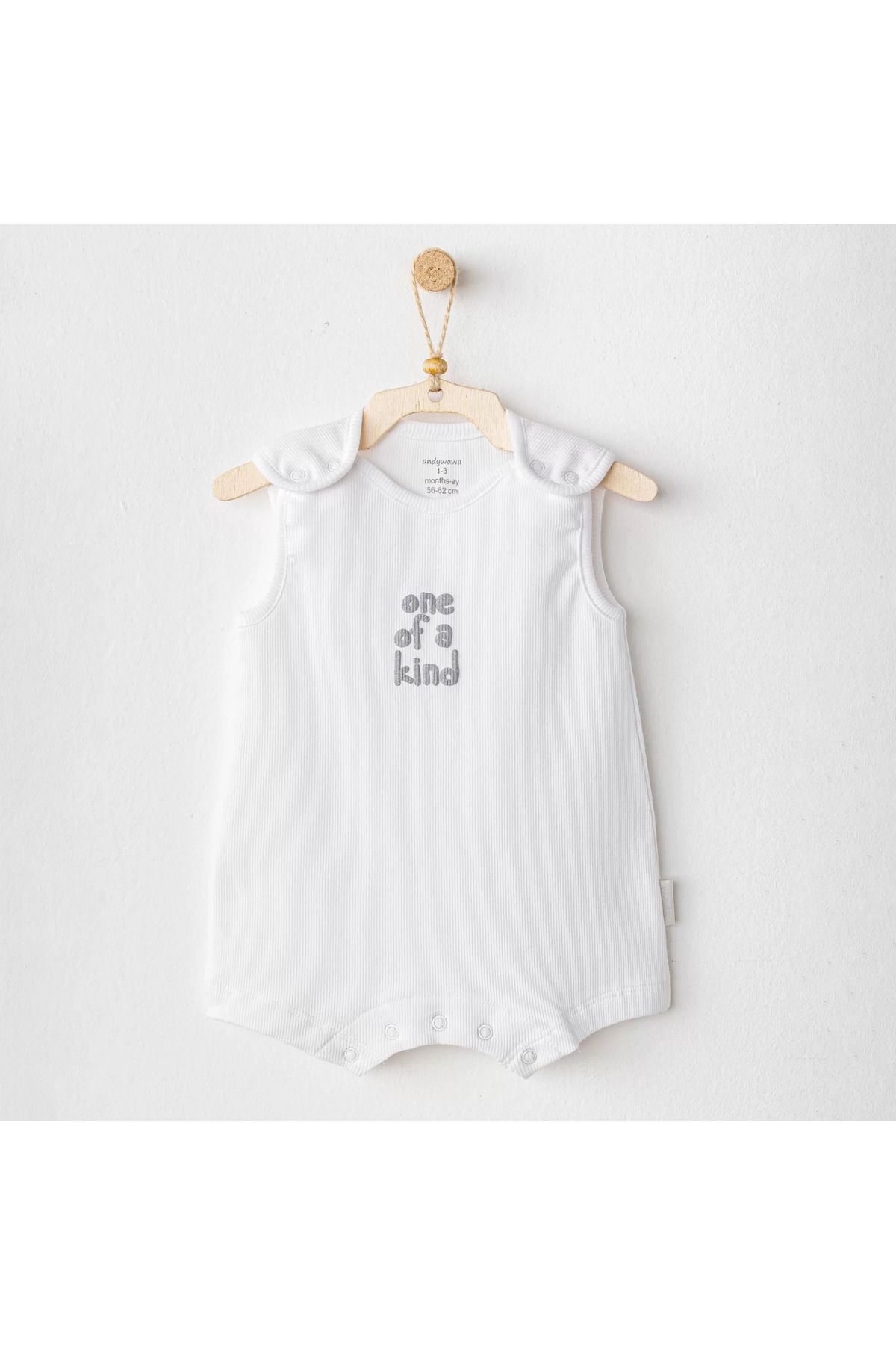 dalinda Andywawa Ac25895 Romper Basic Bebek Tulum White