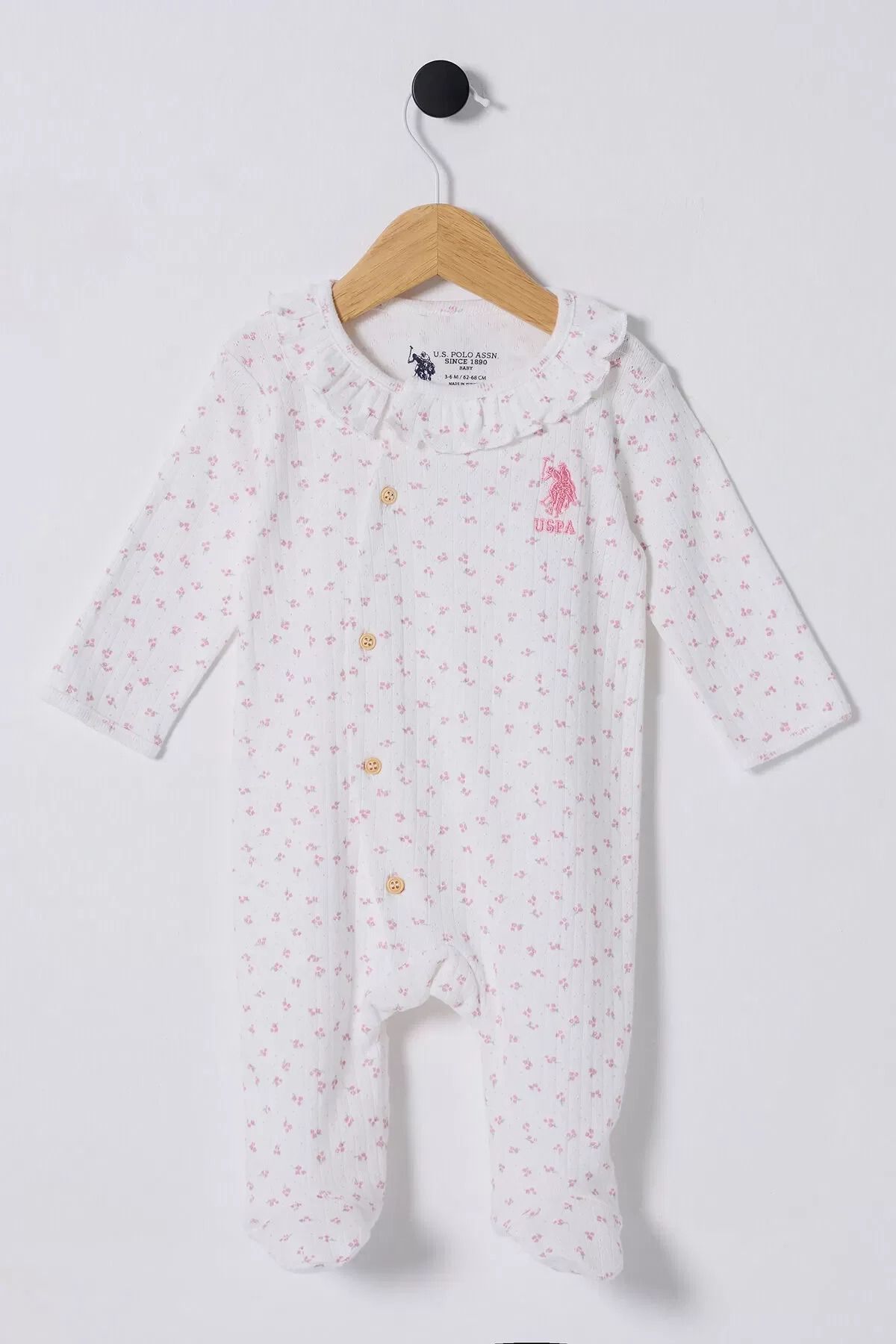 dalinda U.s Polo Bebek Tulum Usb2435 Beyaz-pembe