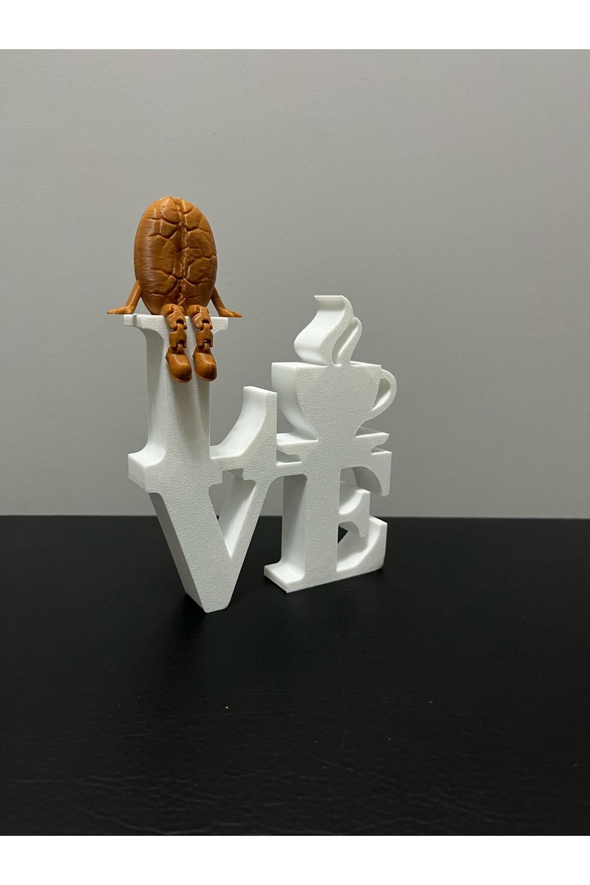 SerenityHaven Kahve Köşesi Mutfak Dekoru 12 cm Dekoratif Yazı