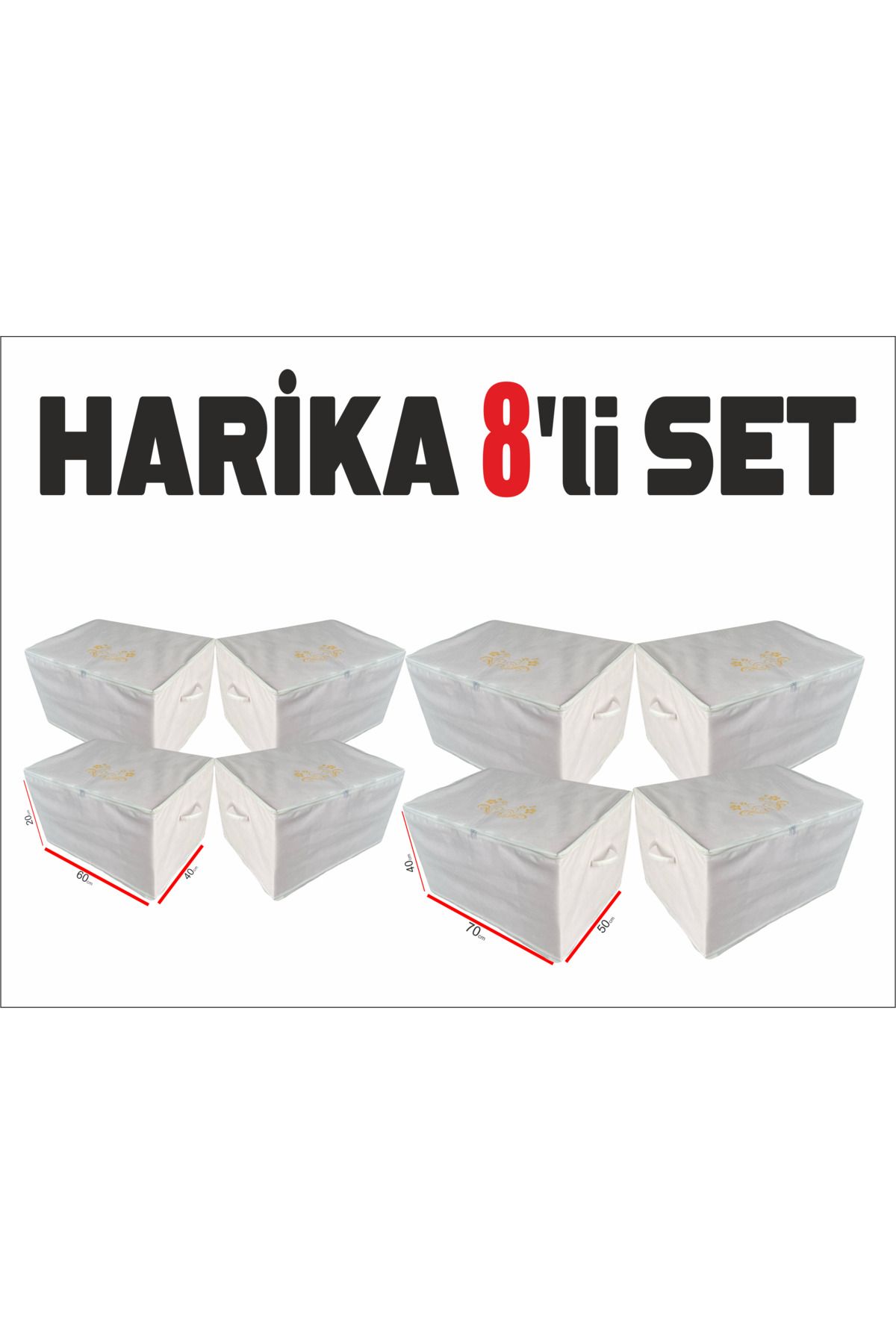 pinabah PİNABAH 4 YASTIK 4 YORGAN HURÇ SETİ