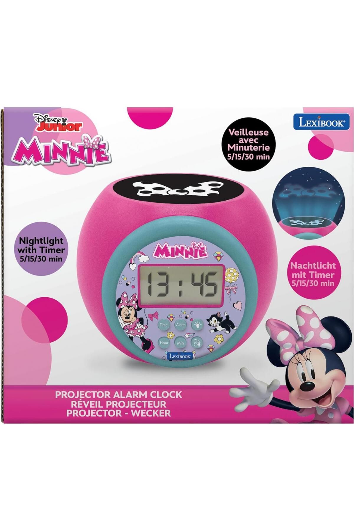 LEXIBOOK-ALARM CLOCK WITH PROJECTOR, MINNIE MOUSE 3