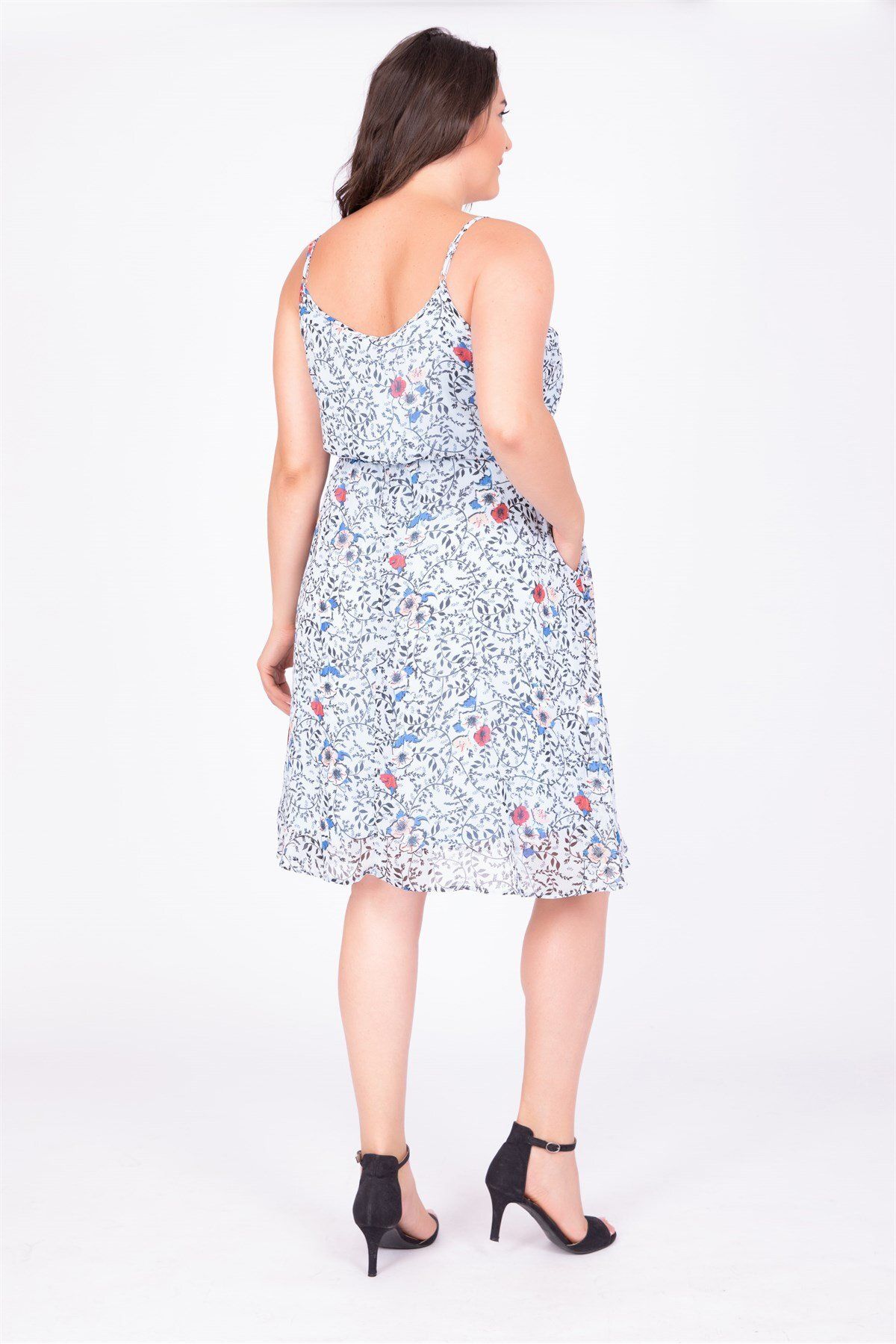 MYLİNE-Rope Strap Elastic Waist Dress 3