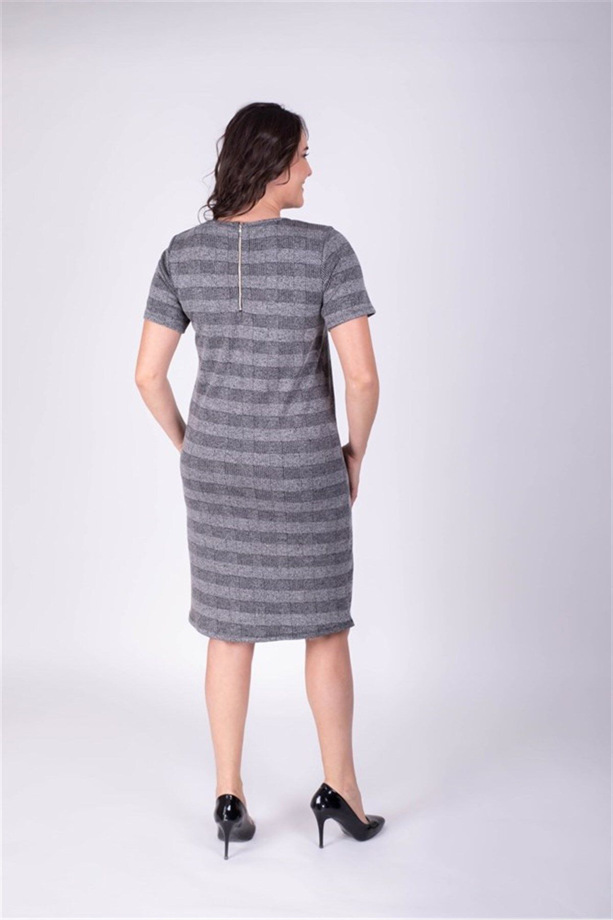MYLİNE-Zipper Detailed Pocket Dress 2