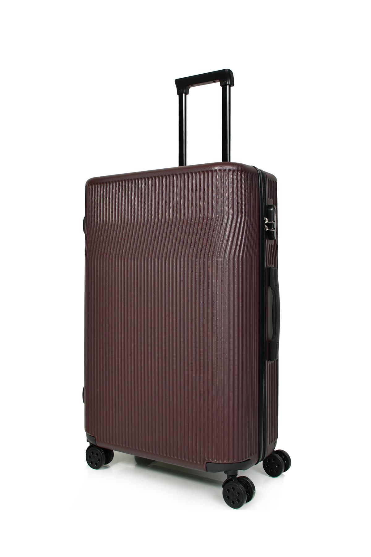 MORANO-Waves Durable Lightweight 4 Wheel Spinner Luggage Set with Built-in Lock (Set of 3) 4