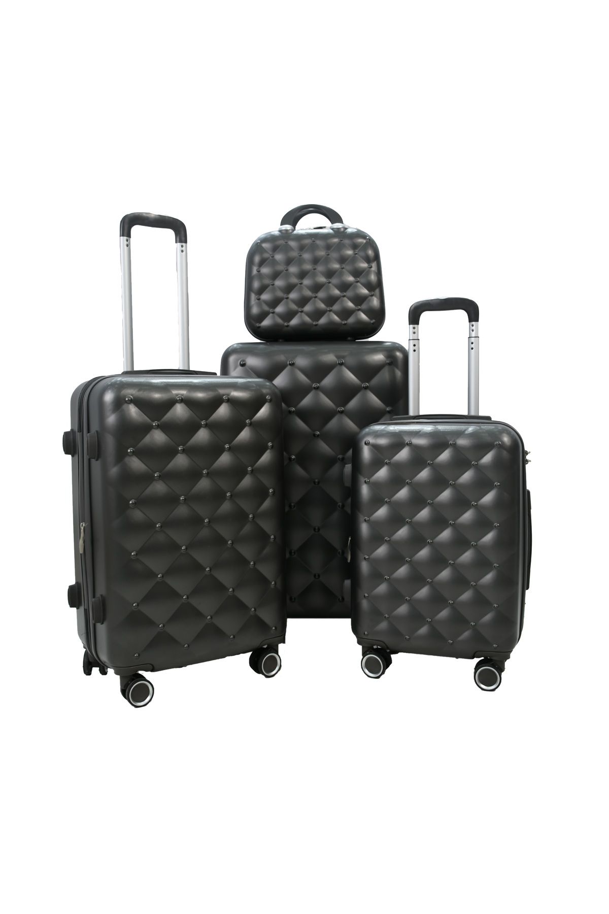 MORANO-Waves Durable Lightweight 4 Wheel Spinner Luggage Set with Built-in Lock (Set of 4) 4