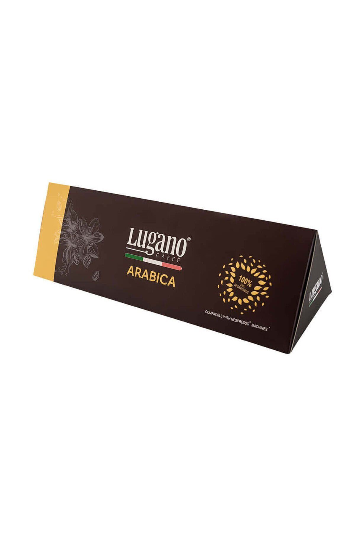 Lugano Caffe Nespresso Uyumlu Biyoçözünür Arabica Kahve Kapsülü 10 lü