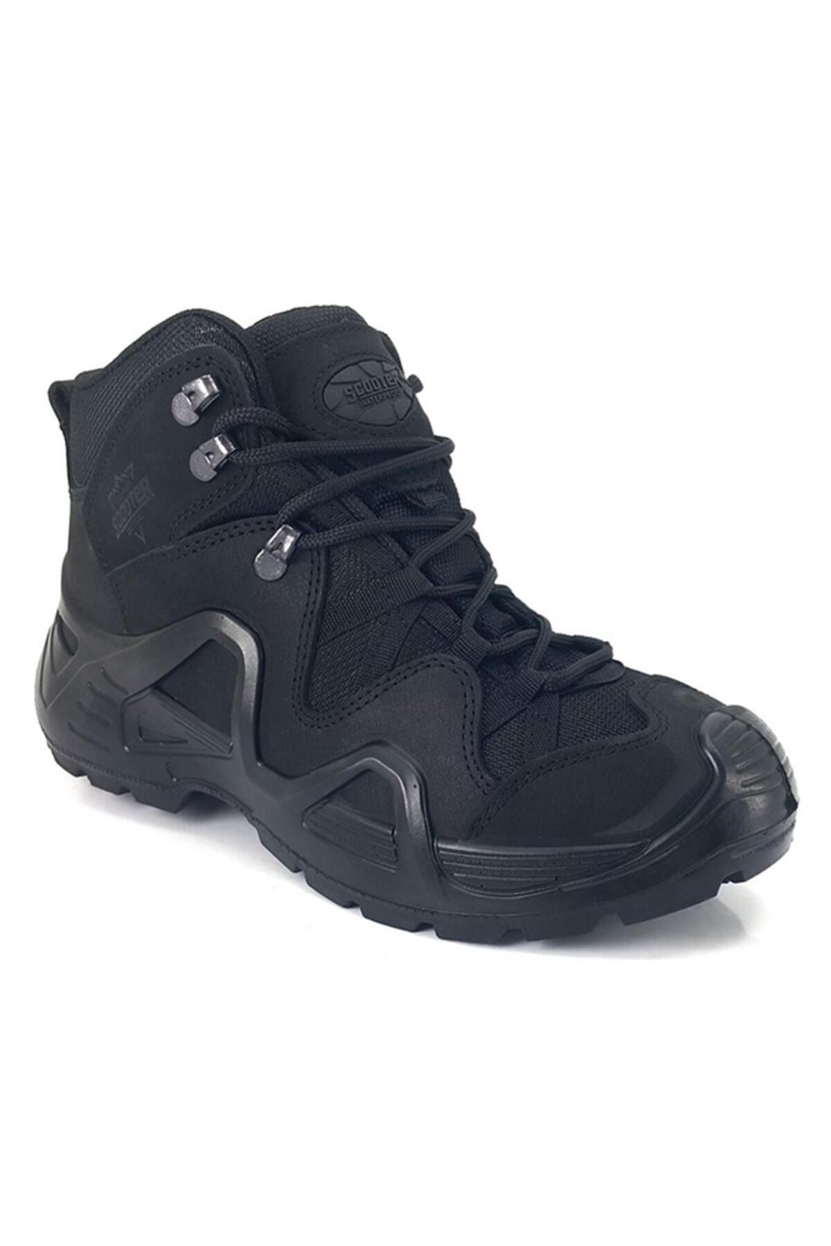 Scooter Cizme Zilnice Pentru Bărbați Din Nubuc Negru - 1492 24kb Impermeabile Masculin - 44
