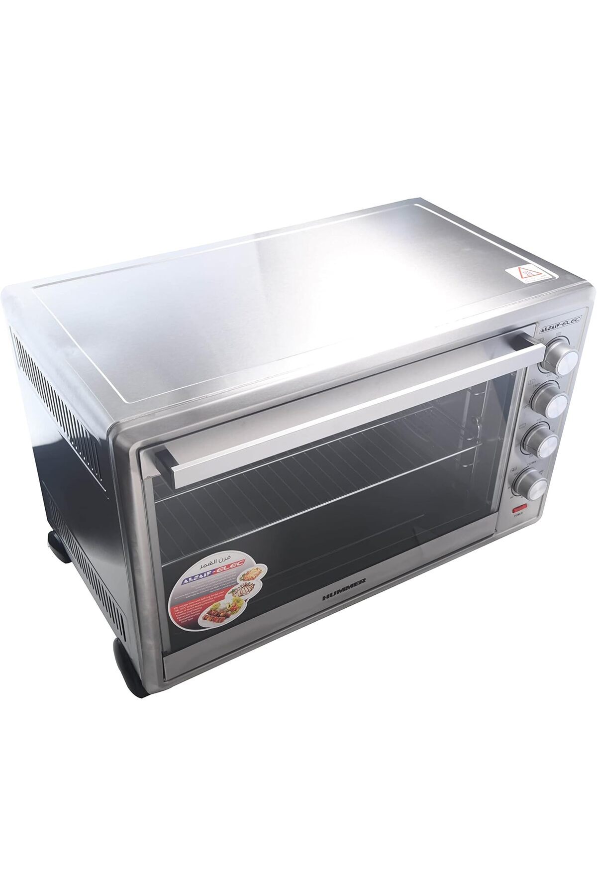 ALSAIF-Electric Oven With Timer, S/s Heating Elements, Thermostat, Function Switch, 2800w, S/s 7