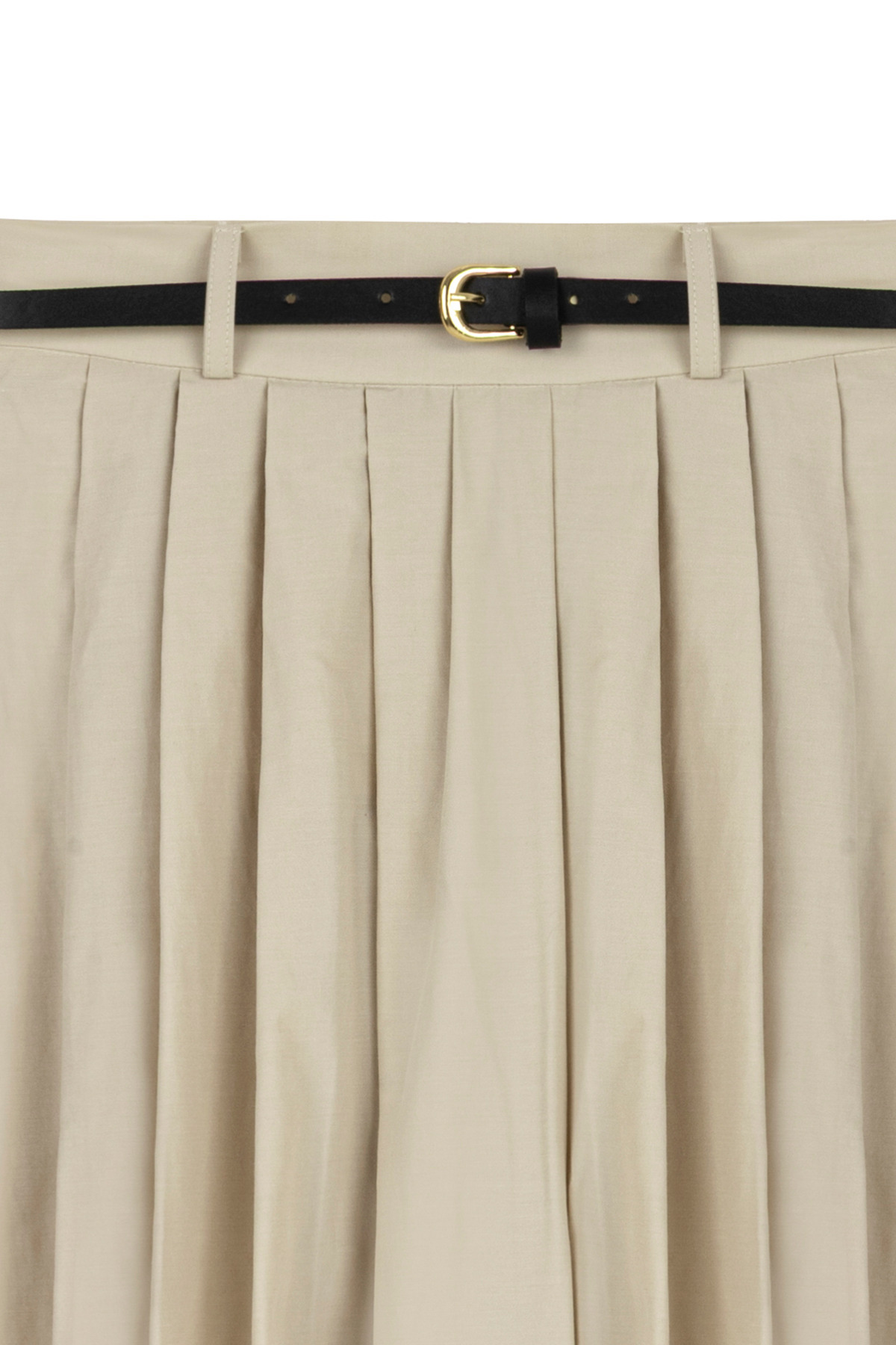 praye  Kemerli Sık Pensli Uzun Etek Taş - Görsel 4