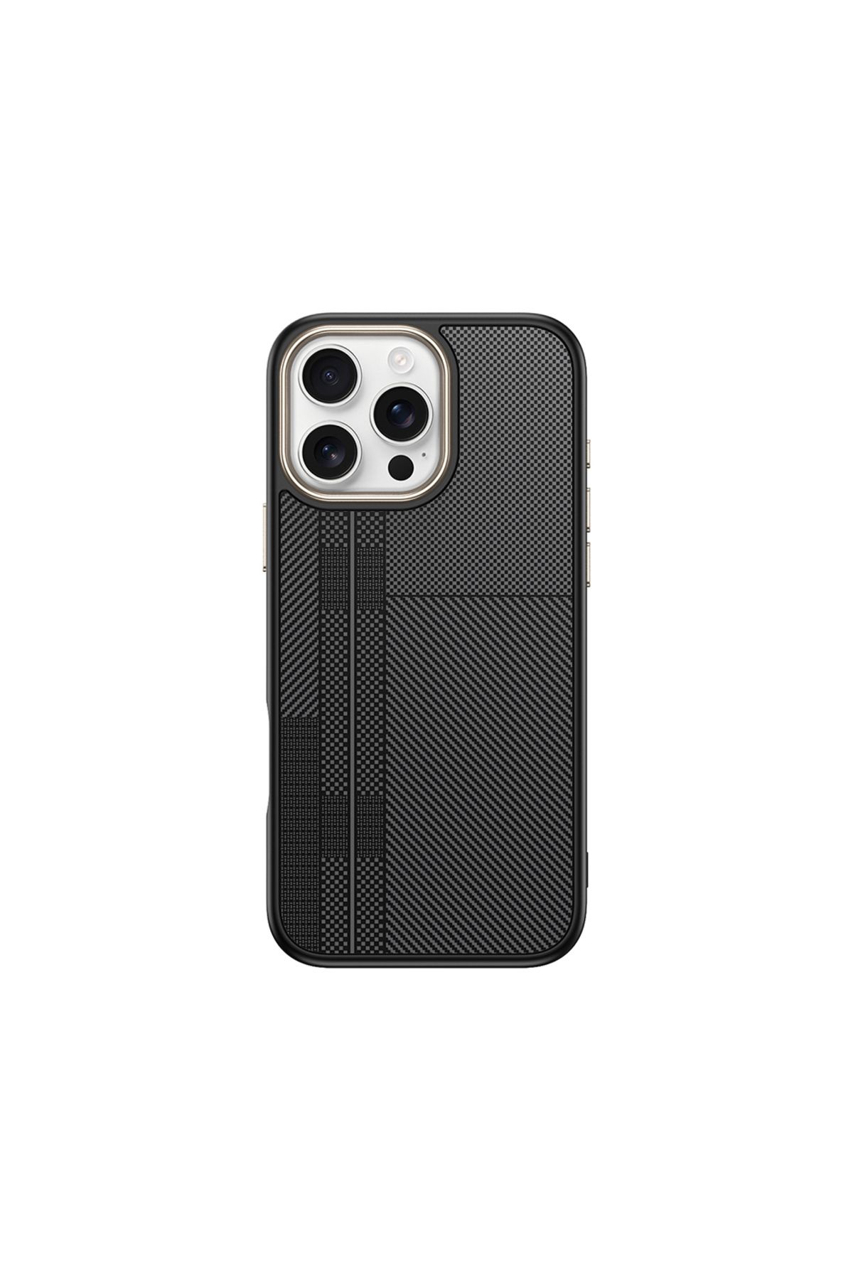 Zipax Apple iPhone 16 Pro Max Kılıf Magesafe Şarj Özellikli Karbon Fiber Görünümlü Zr-Antina