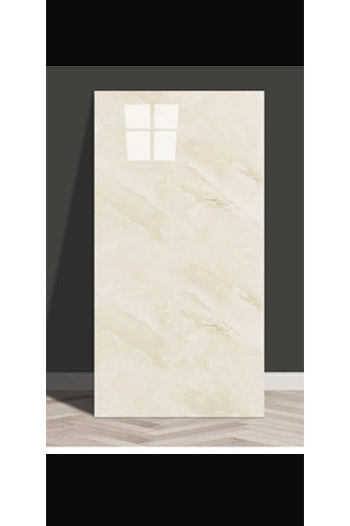 Krem 30x60 Cm Mermer Desenli Kendinden Yapışkanlı Mutfak Banyo Wc Kaplama Pvc Köpük Duvar Paneli