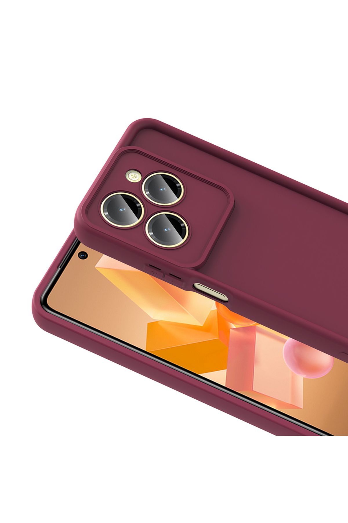 Zipax İnfinix Hot 40 Pro Kılıf Silikon Kapak Zr-Ananas