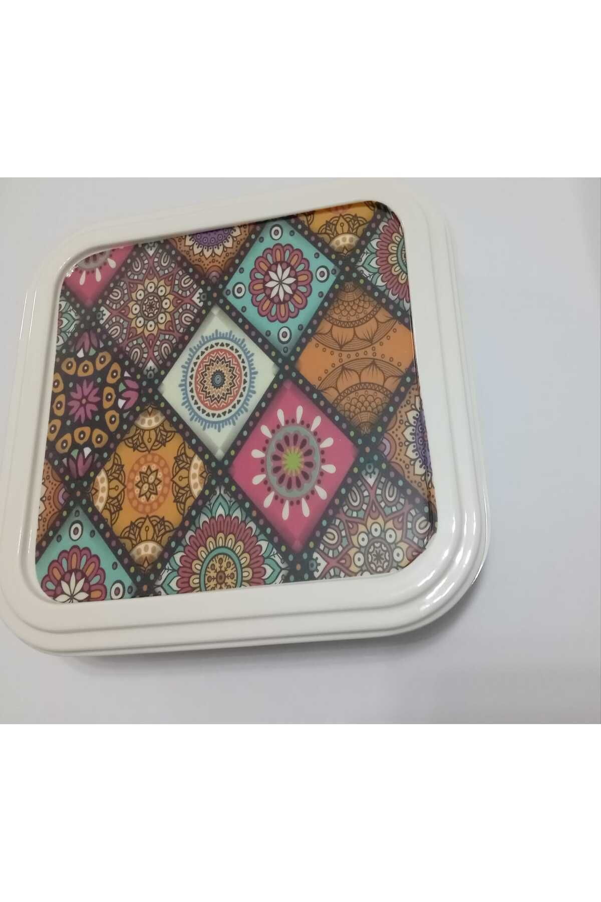 YANPA TİCARET-Yanpa Trade/Freya Melamine Square Breakfast and Storage Container with Lid 7