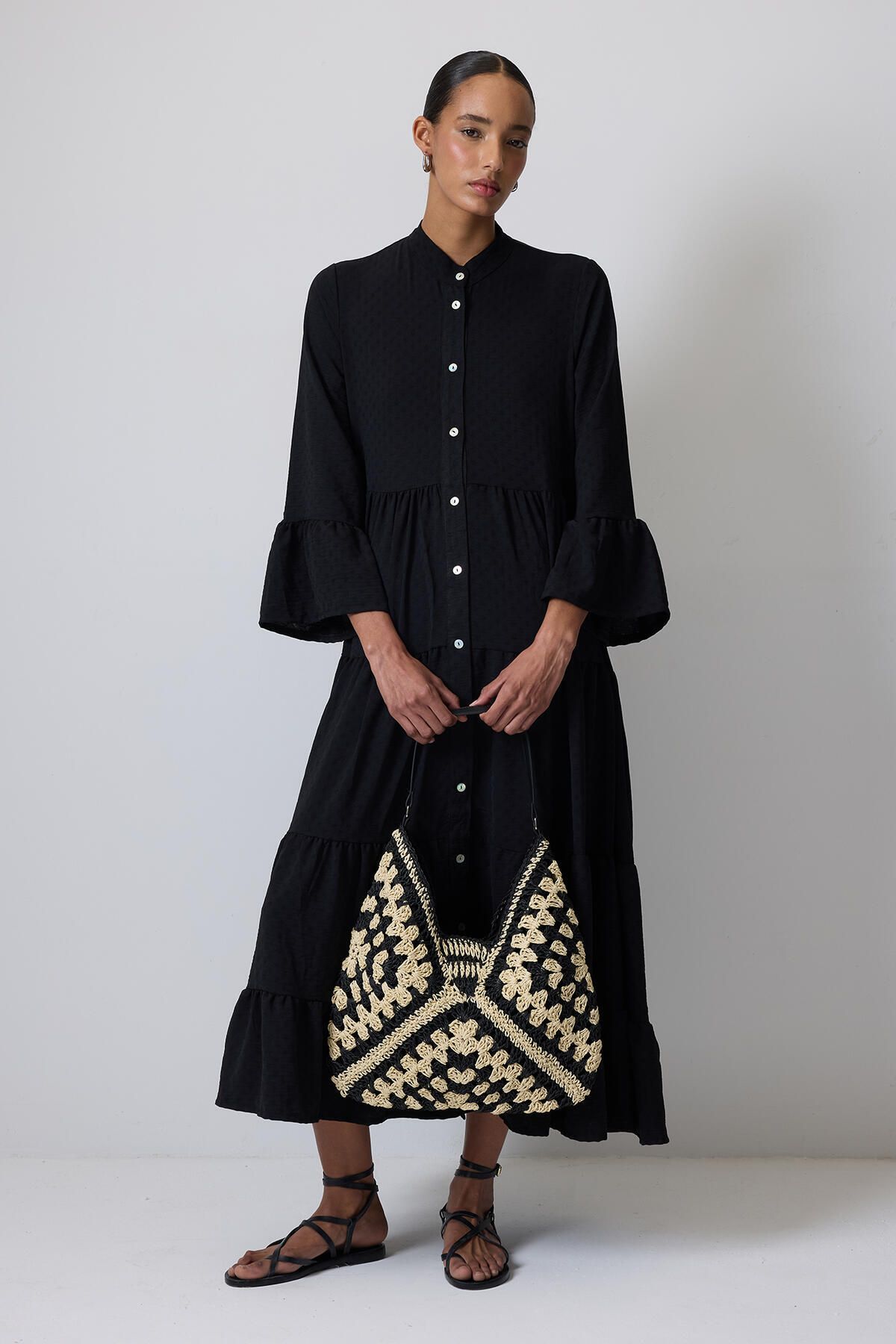 Touché Privé-Wicker Bag with Motif 6