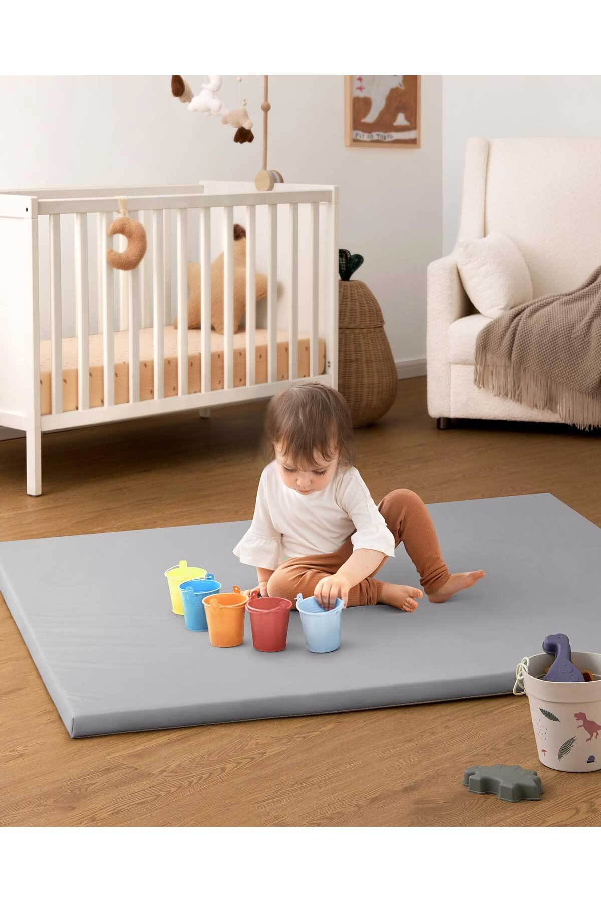 RevuBaby Bebek Ve Çocuk Oyun Alanı Oyun Parkı 125x125 Oyun Matı Oyun Halısı Sıvı Geçirmez 4CM Kalınlık fotoğrafı 6 (önizleme)