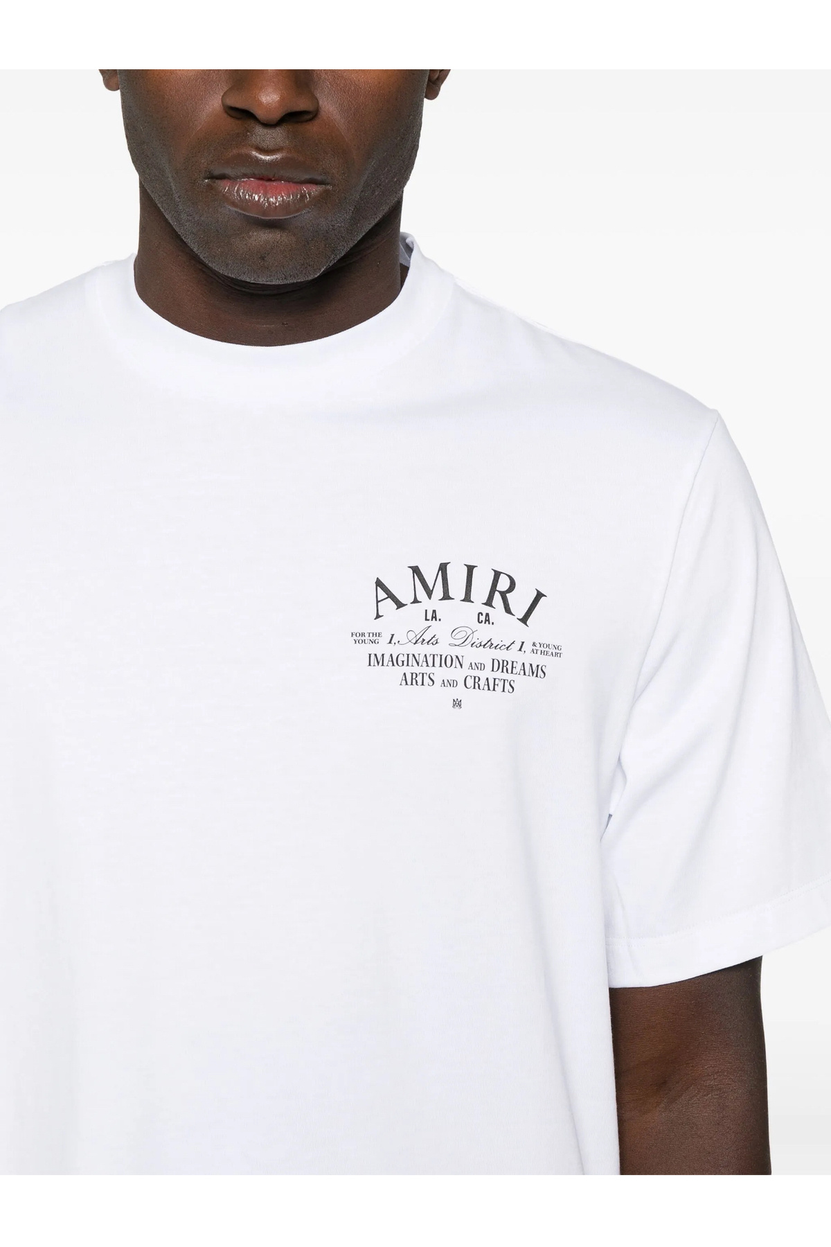 Amiri-تي شيرت قطني مطبوع عليه شعار 4