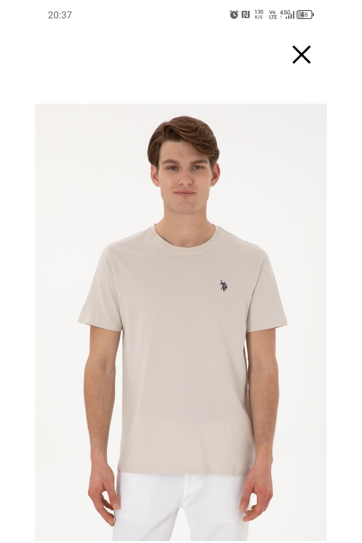 یو اس پولو تی‌شرت مردانه یقه گرد U.S. Polo Assn سایز معمولی