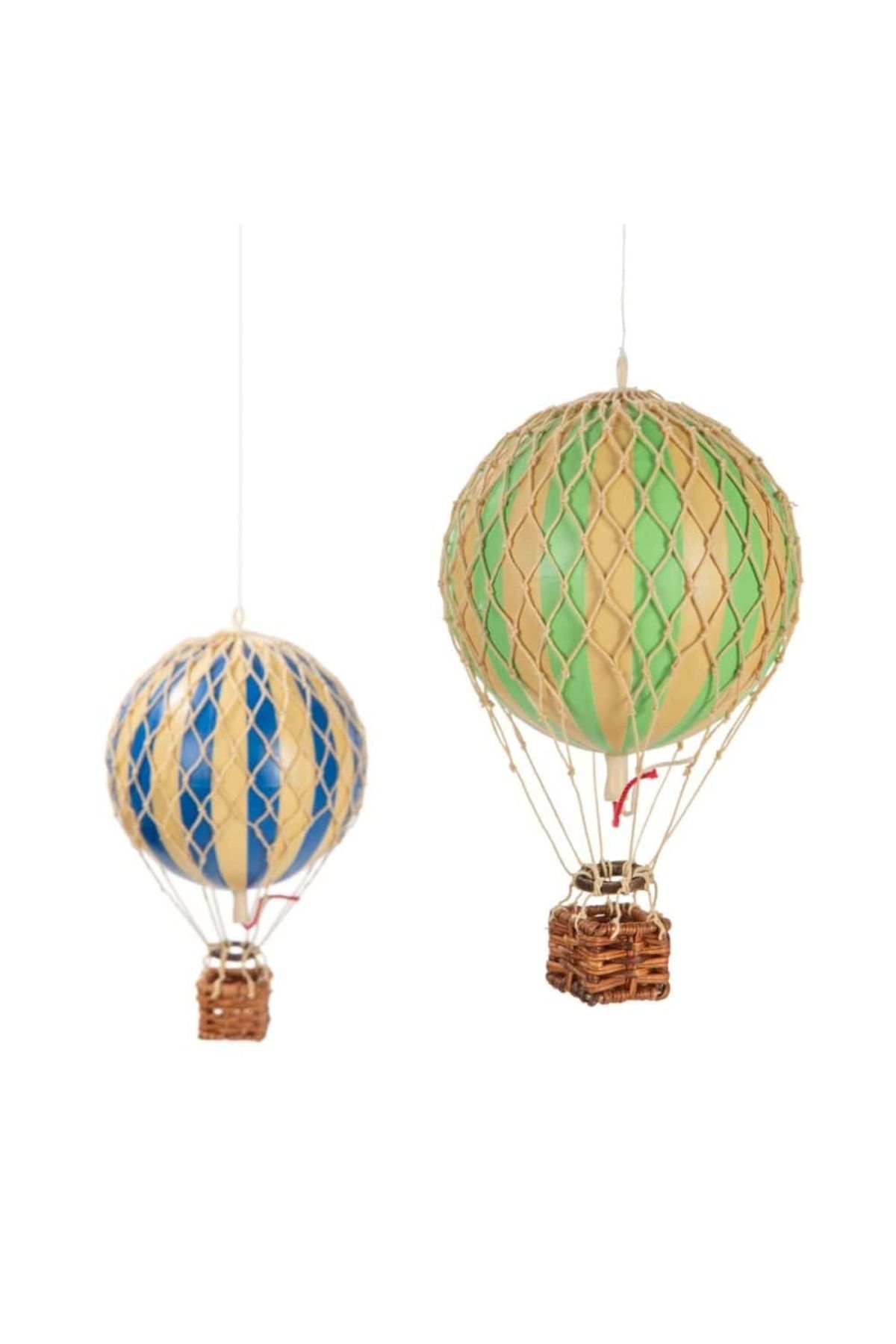 Authentic 1928-Hot Air Balloon Decoration Set, Authentic Models, Silver, 66.50x8.80x85 Cm 4