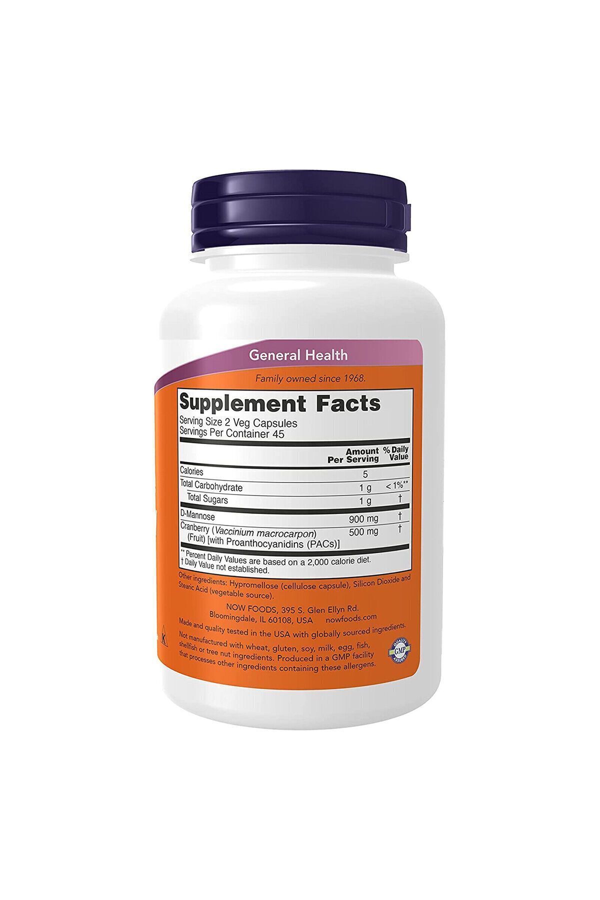 Now Foods-D-Mannose - Cranberry Urinary Tract Health Cati Dual Action Formula 2