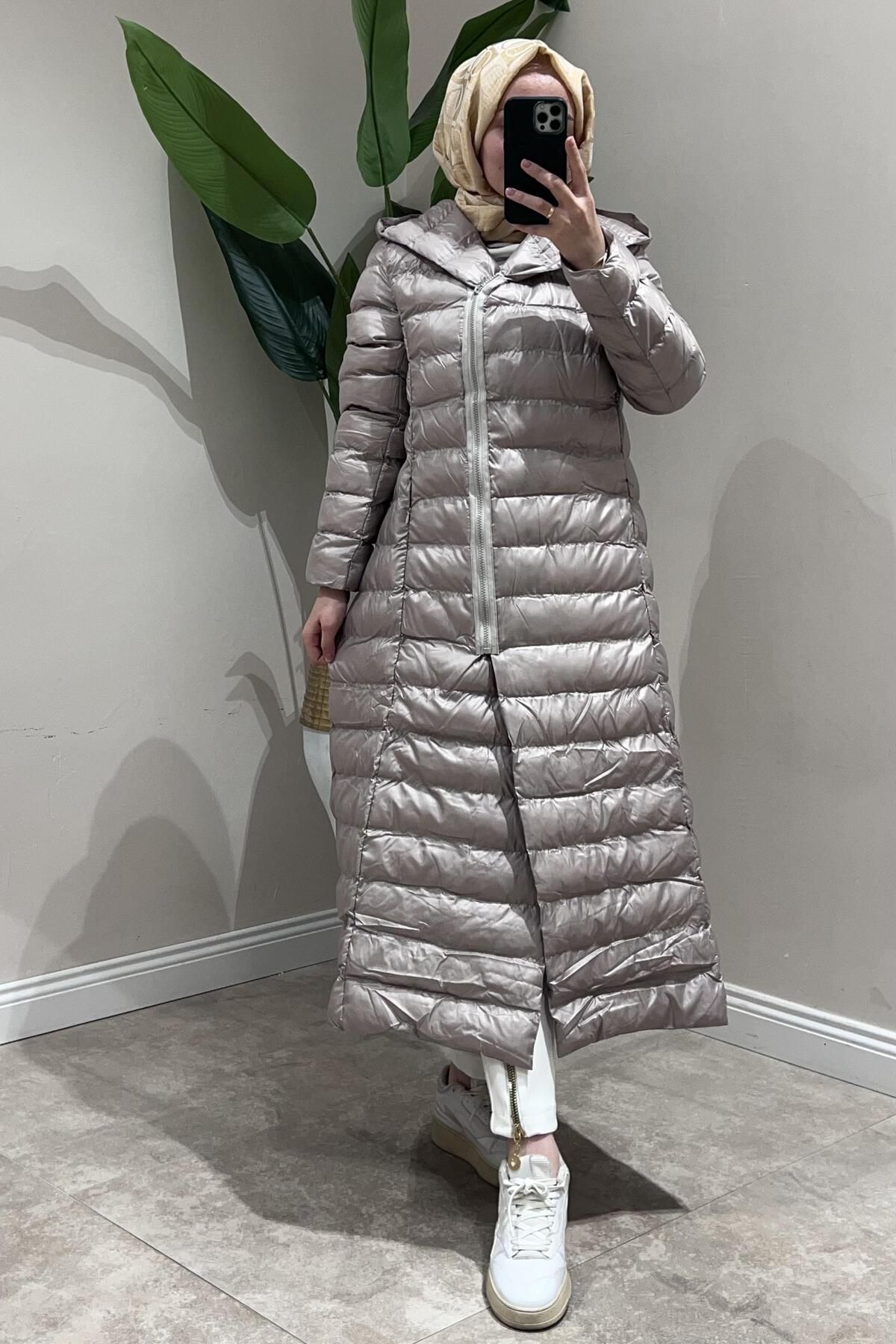 Invee-Invee Quilted Filling Inflatable Coat 3