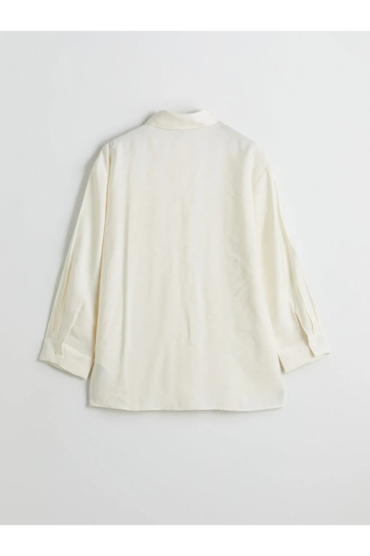 LC Waikiki-LCW Modest Екрю з камінцями, модальна суміш, жіноча сорочка-туніка 2