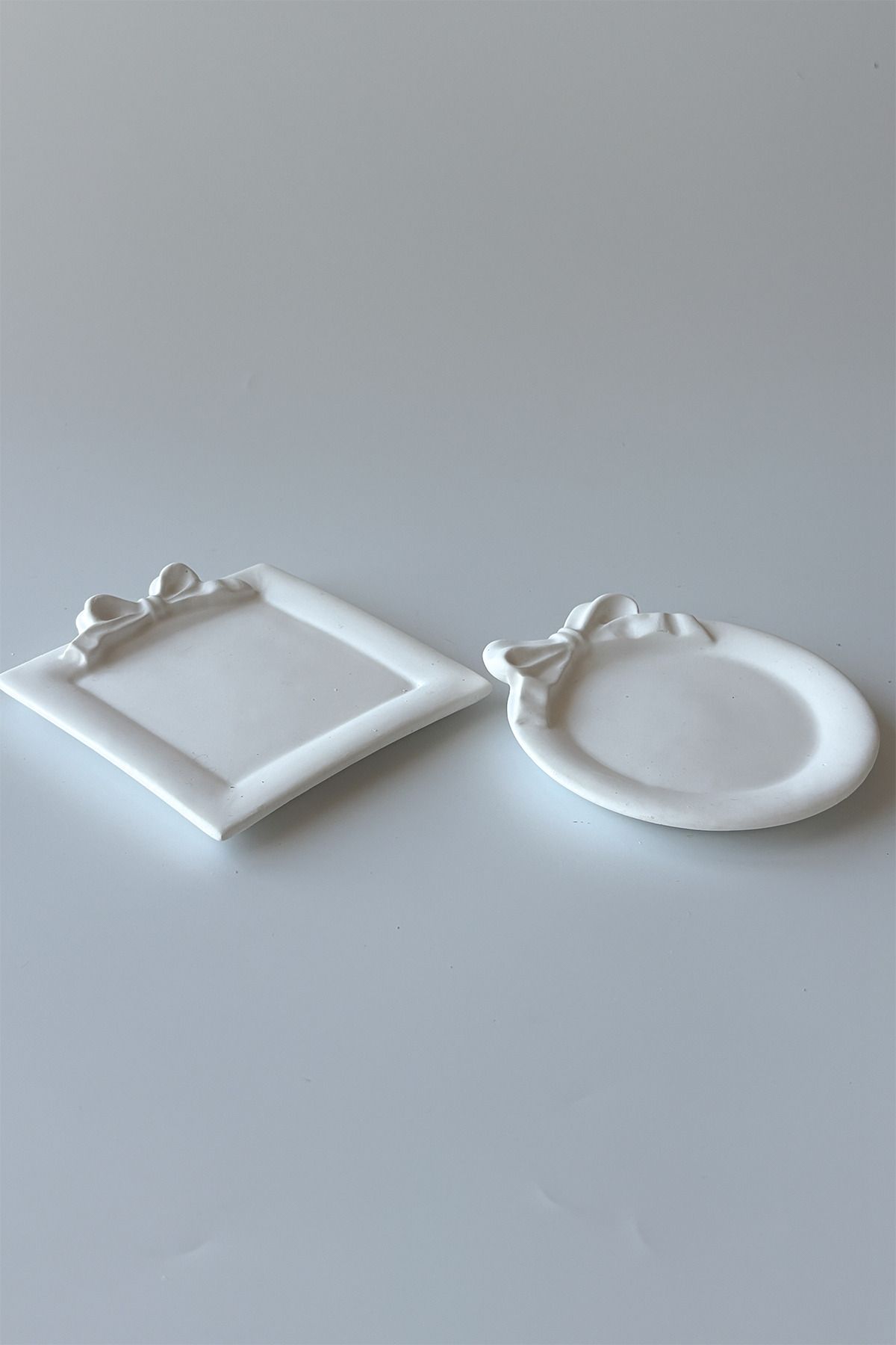 sin istanbul-2-Piece Bow Mini Plate White 2