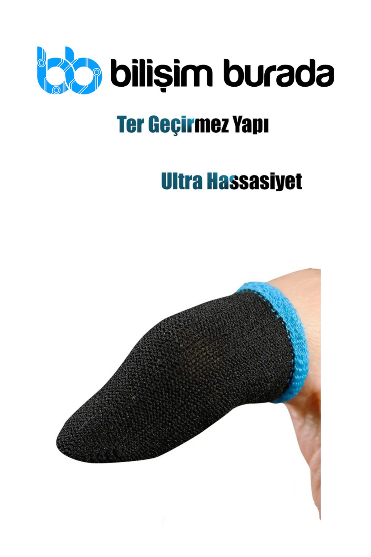 İMEXTECH Bilişim Burada Pubg Oyun Eldiveni Ter Geçirmez 1 Çift 2 Adet Parmak Eldiven