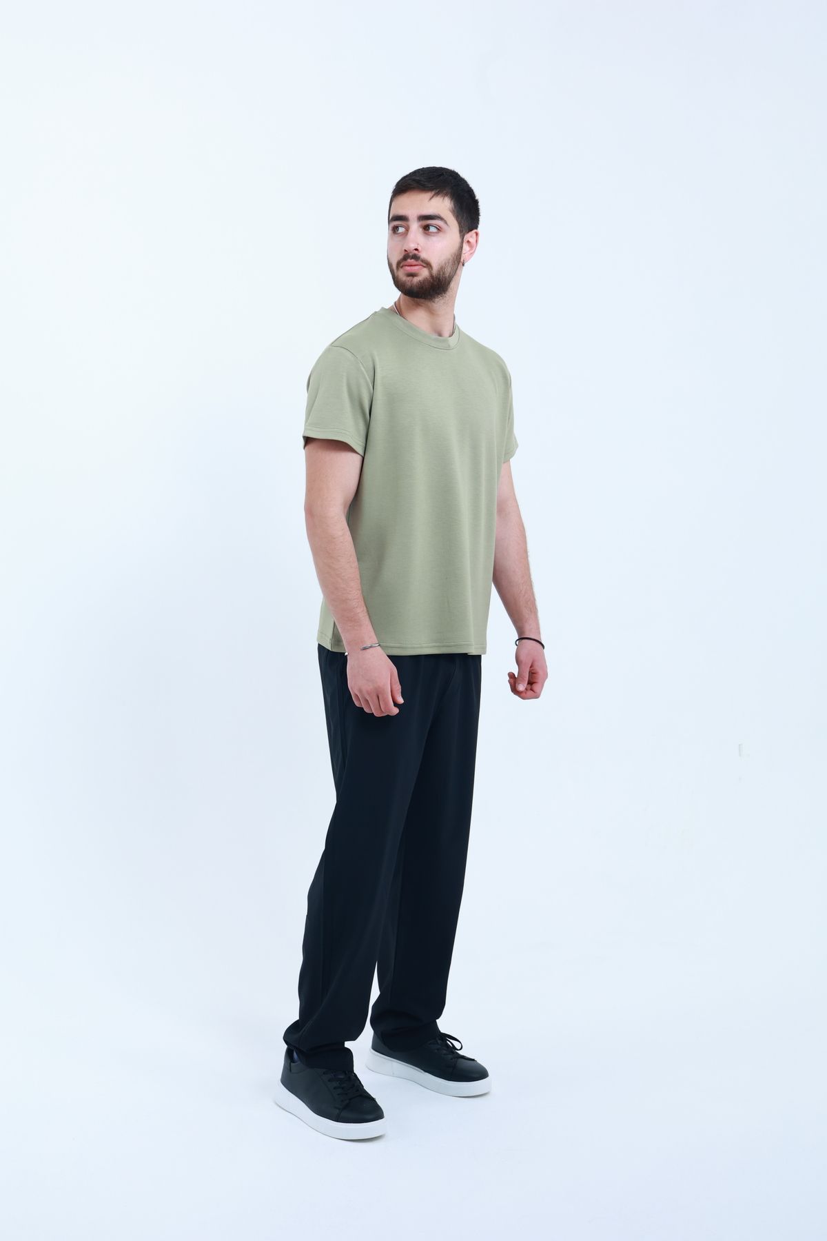 TKT-Unisex Modal Fabric T-Shirt, Textured Regular Fit and Smooth Fabric Surface 3