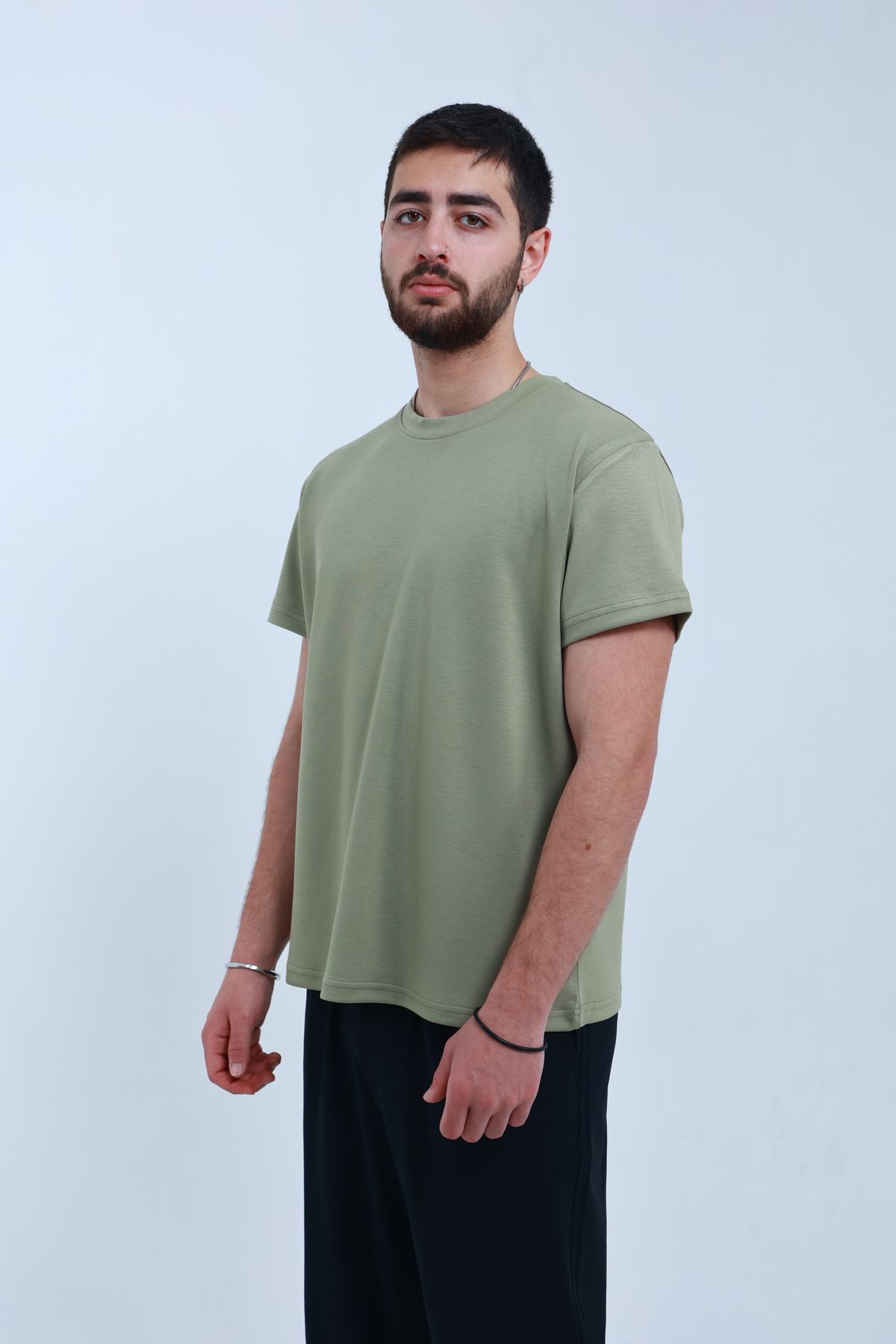TKT-Unisex Modal Fabric T-Shirt, Textured Regular Fit and Smooth Fabric Surface 8