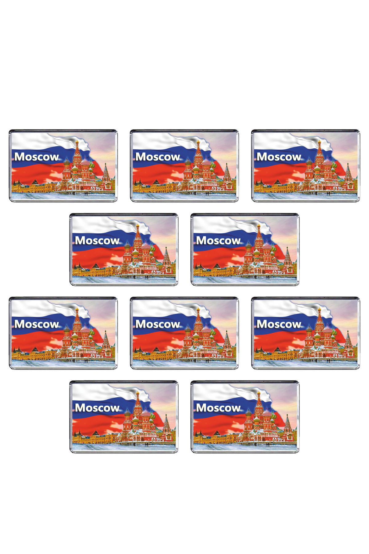 Vera Buzdolabı Magneti - 10 Adet Rusya Moskova Magneti