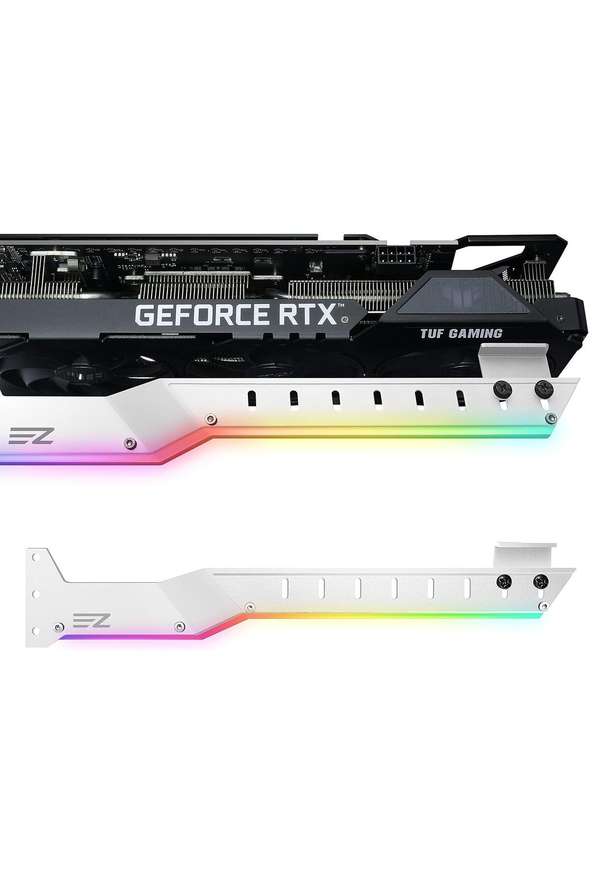 VipDeluXe EZDIY-FAB Sağ GPU Tutucu Brace 5V 3 pimli ARGB LED