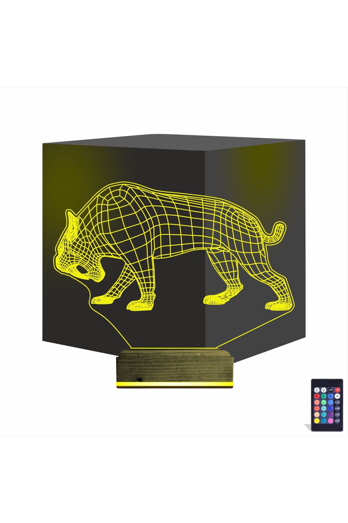 Kirppi 3d Lamba Kaplan Masa Gece Lambası