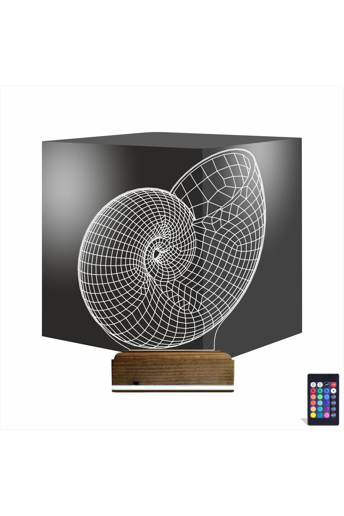 Kirppi 3d Lamba Deniz Kabuğu Masa Gece Lambası