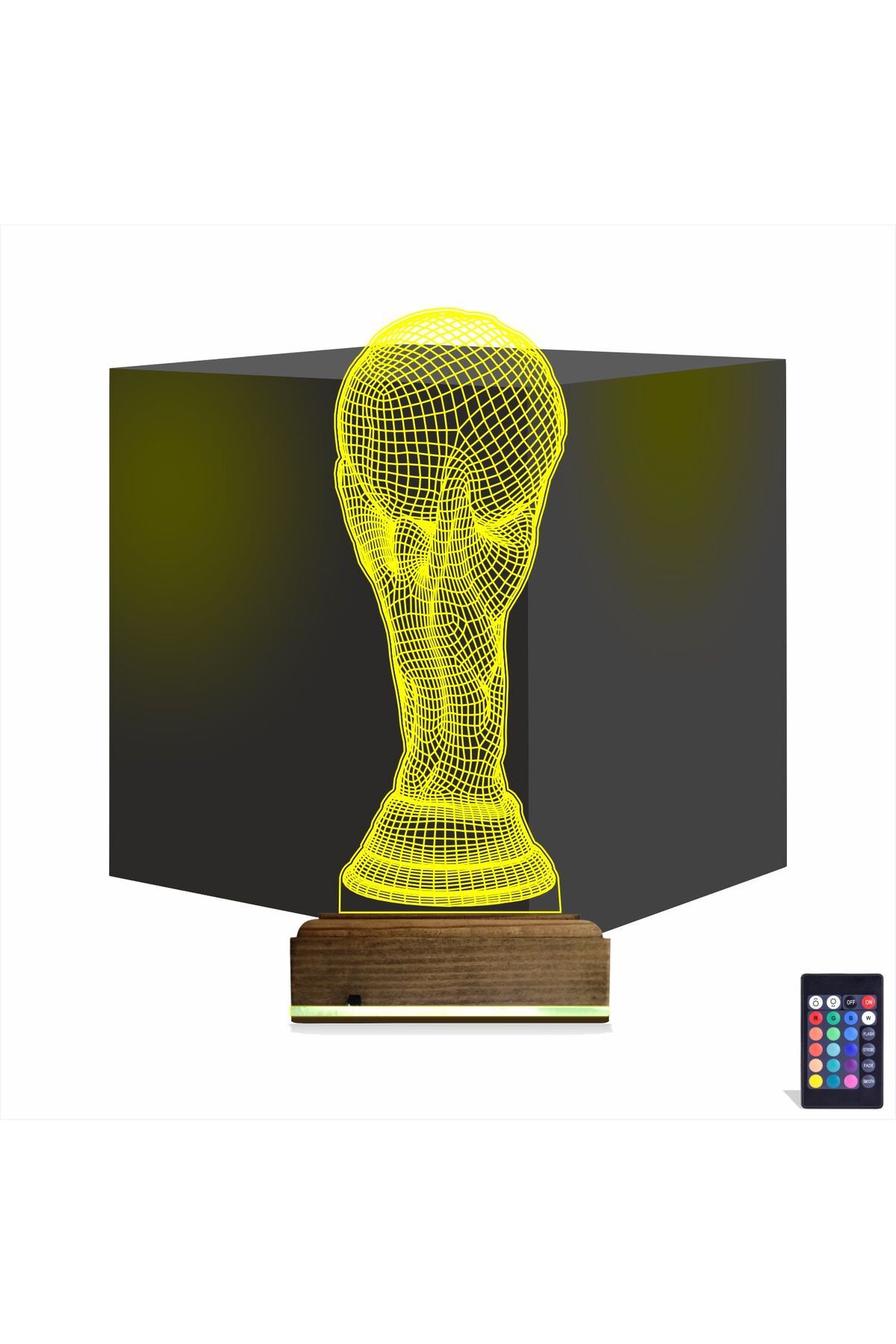 Kirppi 3d Lamba Futbol Fifa Kupası Masa Gece Lambası