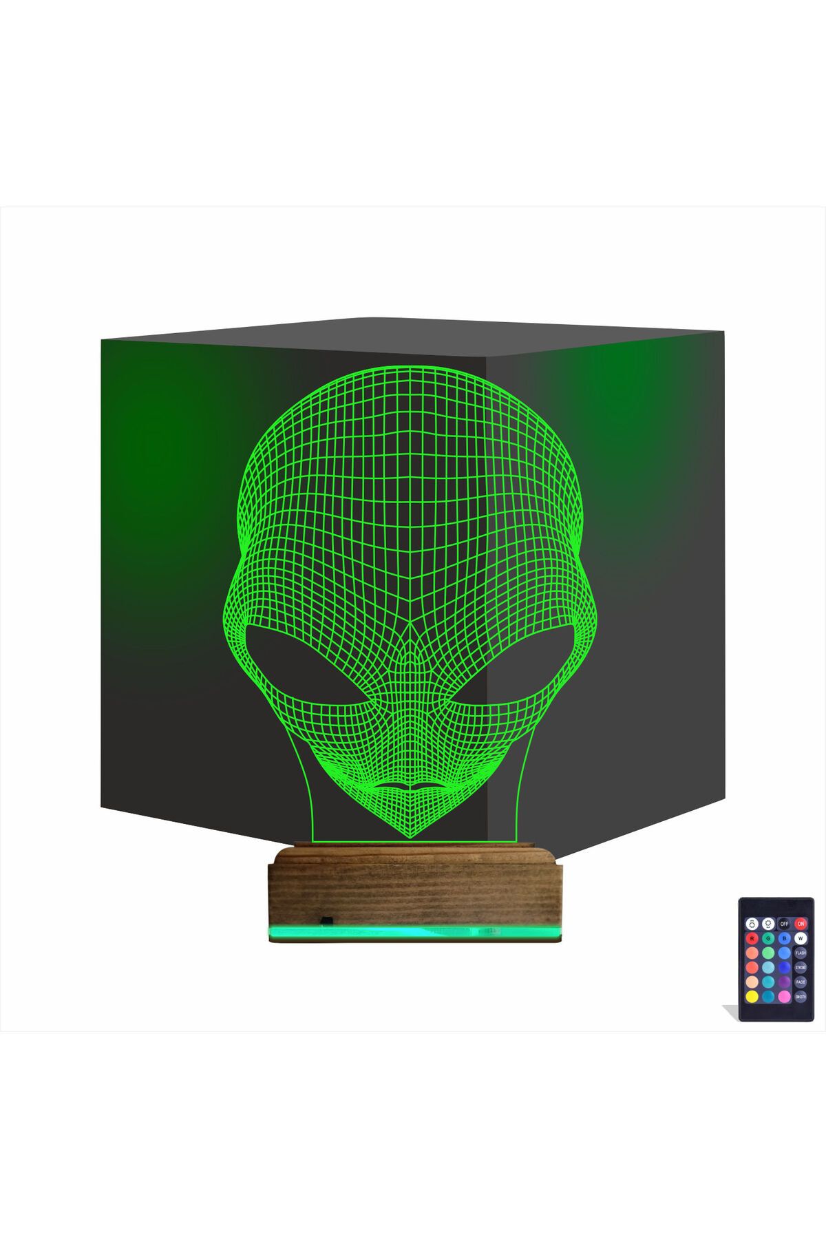 Kirppi 3d Lamba Uzaylı Alien Masa Gece Lambası