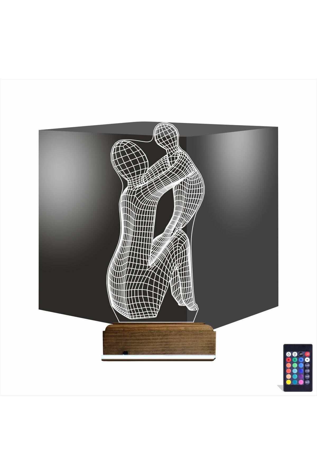 Kirppi 3d Lamba Anne Bebek Minimalist Masa Gece Lambası