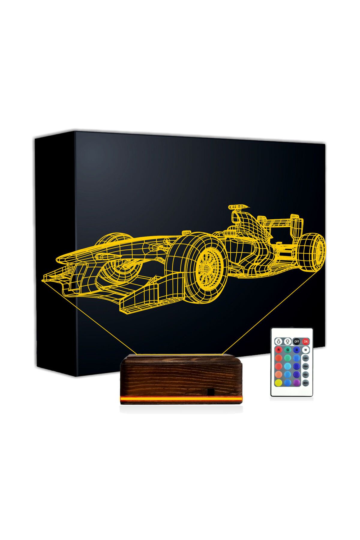 Kirppi 3d Lamba Formula F1 Yarış Arabası V2 Masa Gece Lambası