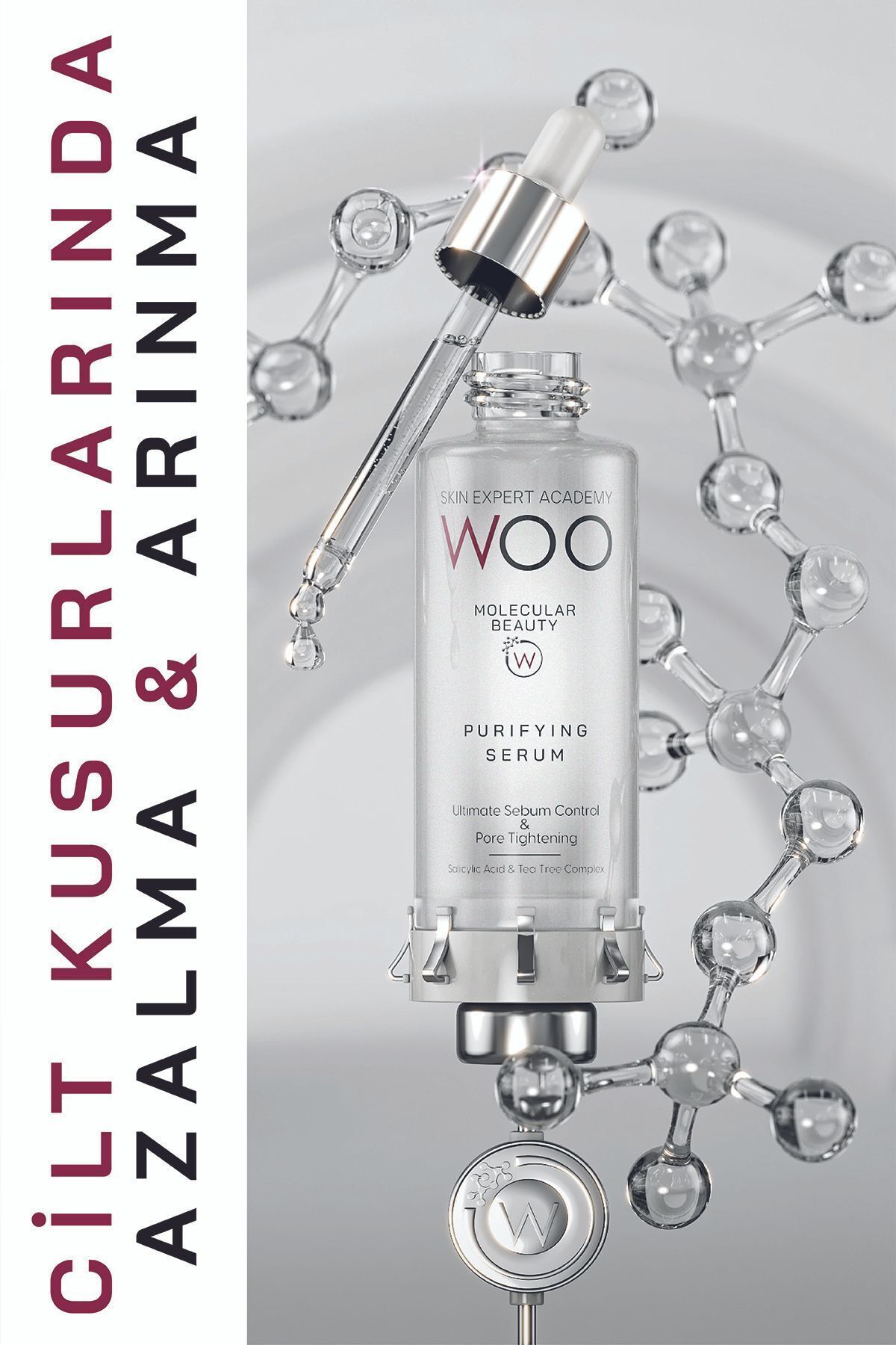 WOO Skin Expert Academy-Purifying and Pore Firming Serum 50ml Anti-Acne Effective to Reduce Skin Flaws 3
