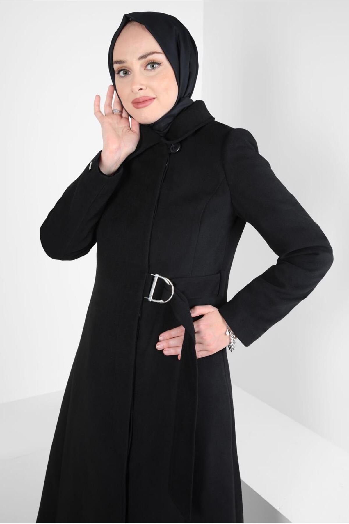 مانتو کمربندی 90443 Alvina
